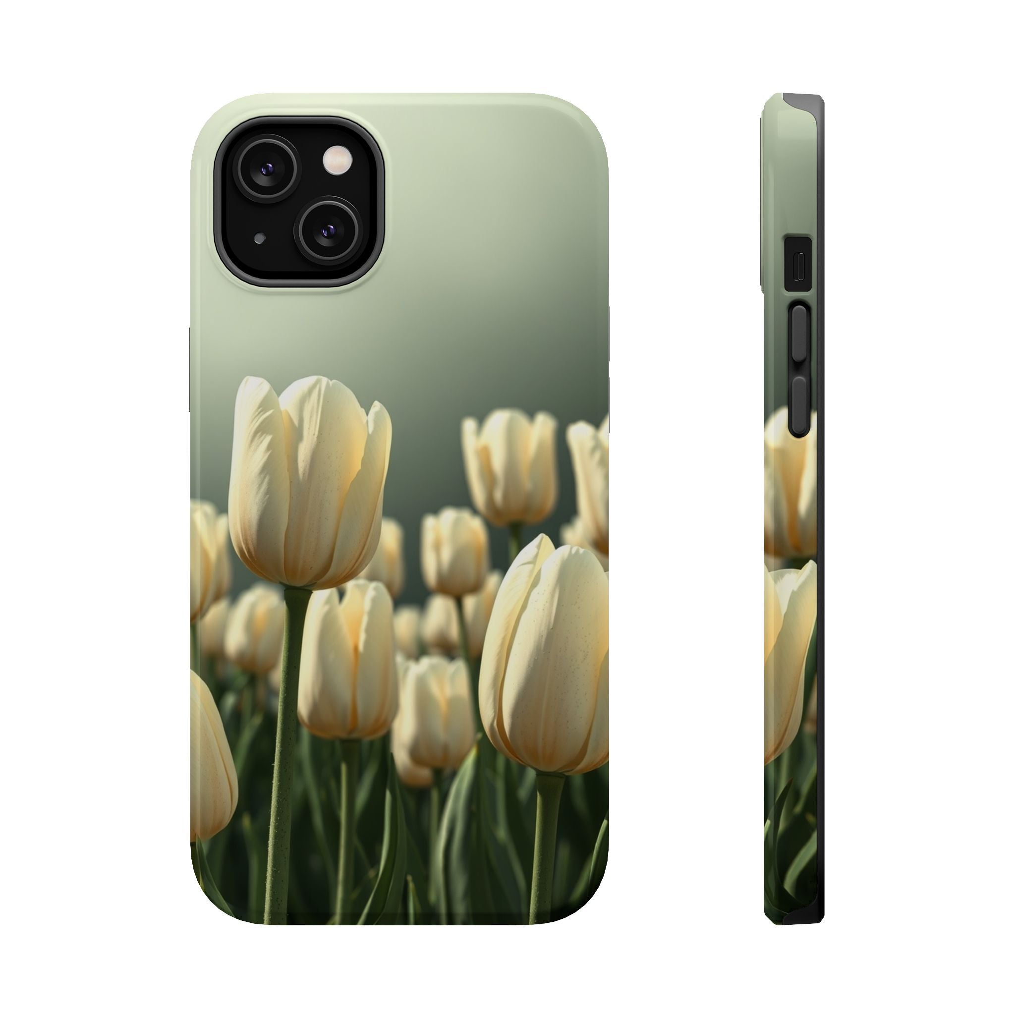 iPhone Tulip Row Serene Design Slim Everyday Designer Case · iPhone Case