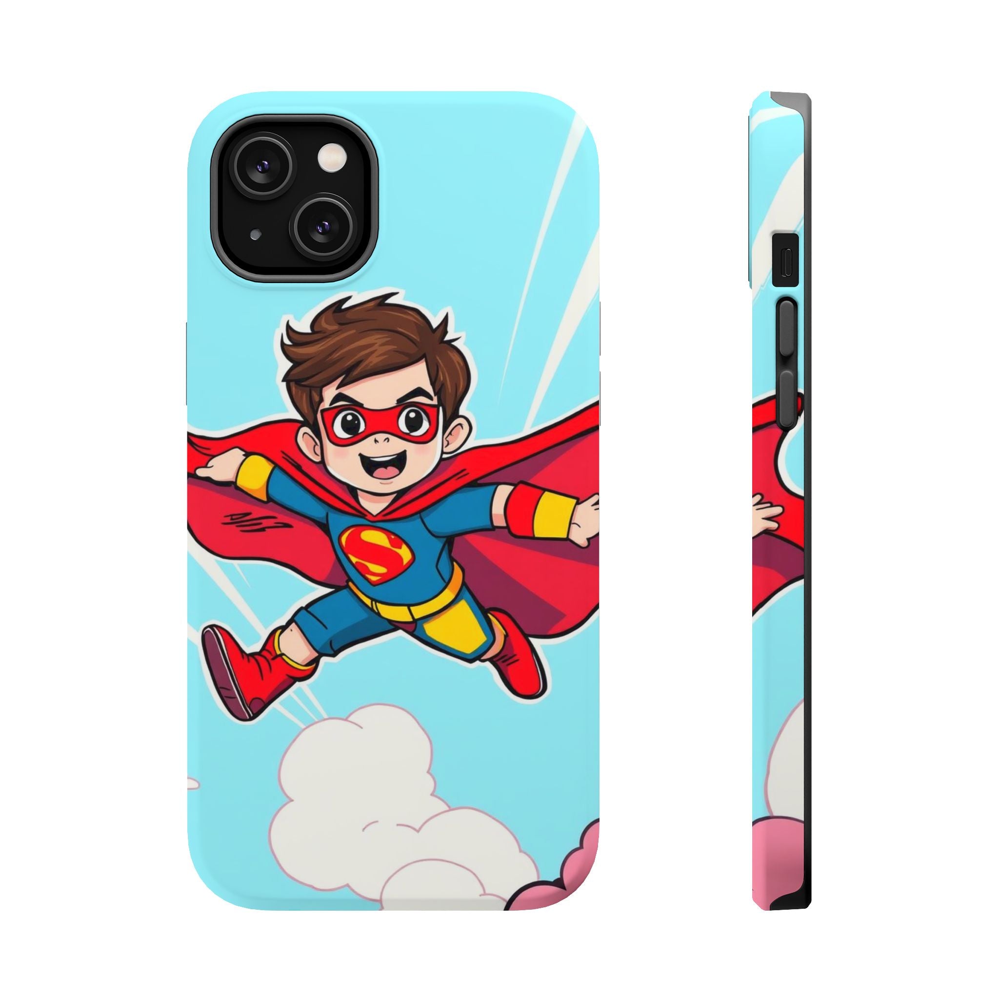 iPhone Kid Superhero Flying Kids Fun iPhone Phone Case Gift Slim · iPhone Case