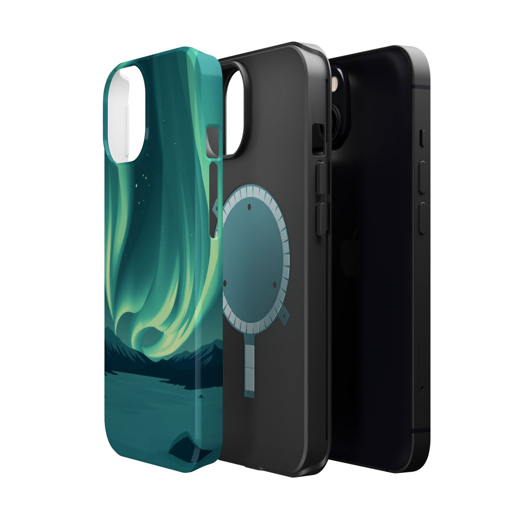 iPhone Northern Lights Abstract Geometric Slim iPhone Everyday Designer · iPhone
