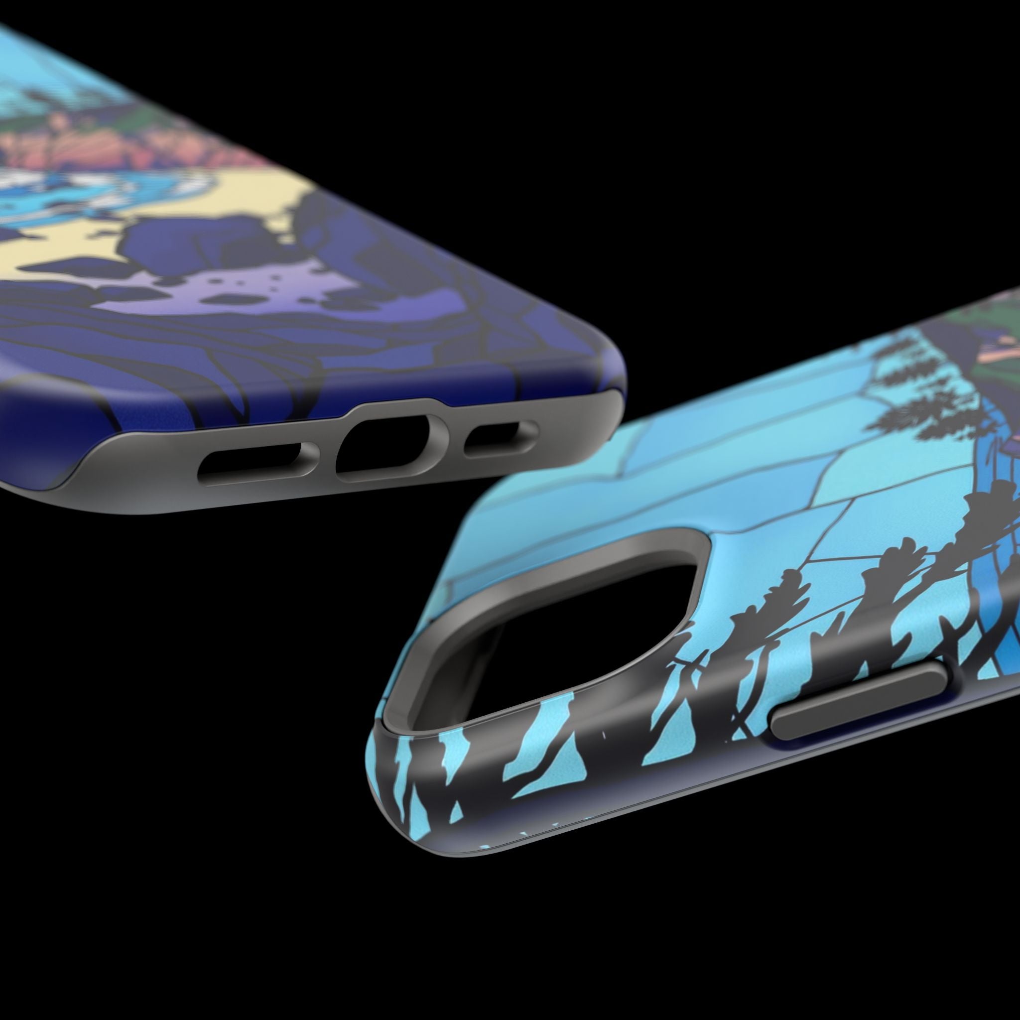 iPhone Indigo And Violet Pebble Beach Slim Everyday iPhone 11 Designer · iPhone