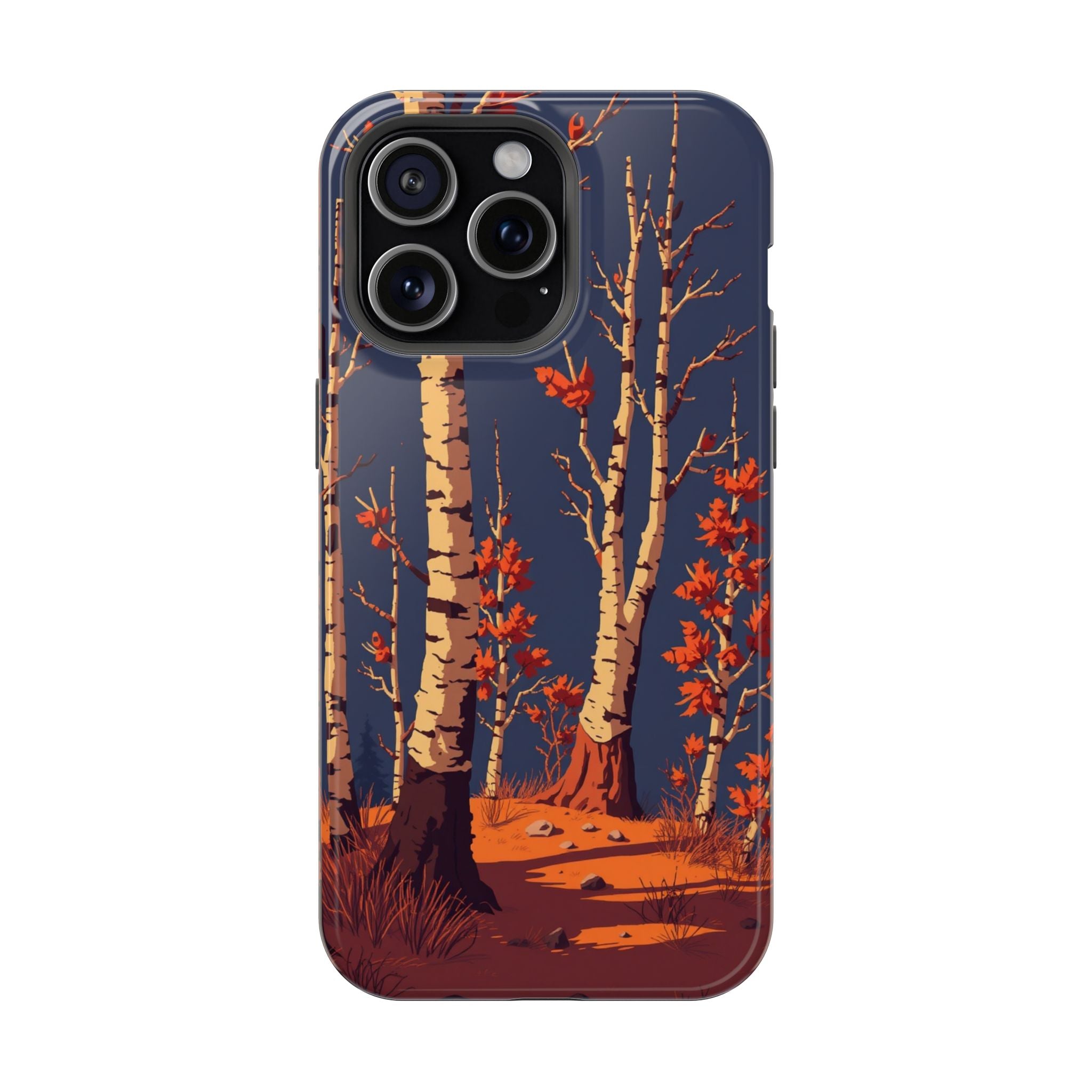 iPhone Birch Grove Pixel Art -Bit Bold Modern Everyday Snap Case · iPhone Case