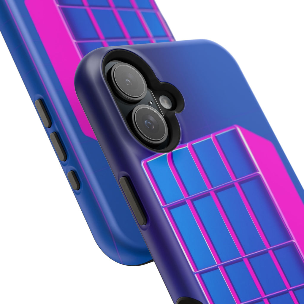 iPhone Earthy 80s Grid Synthwave Design Slim Everyday Designer Case · iPhone Cas