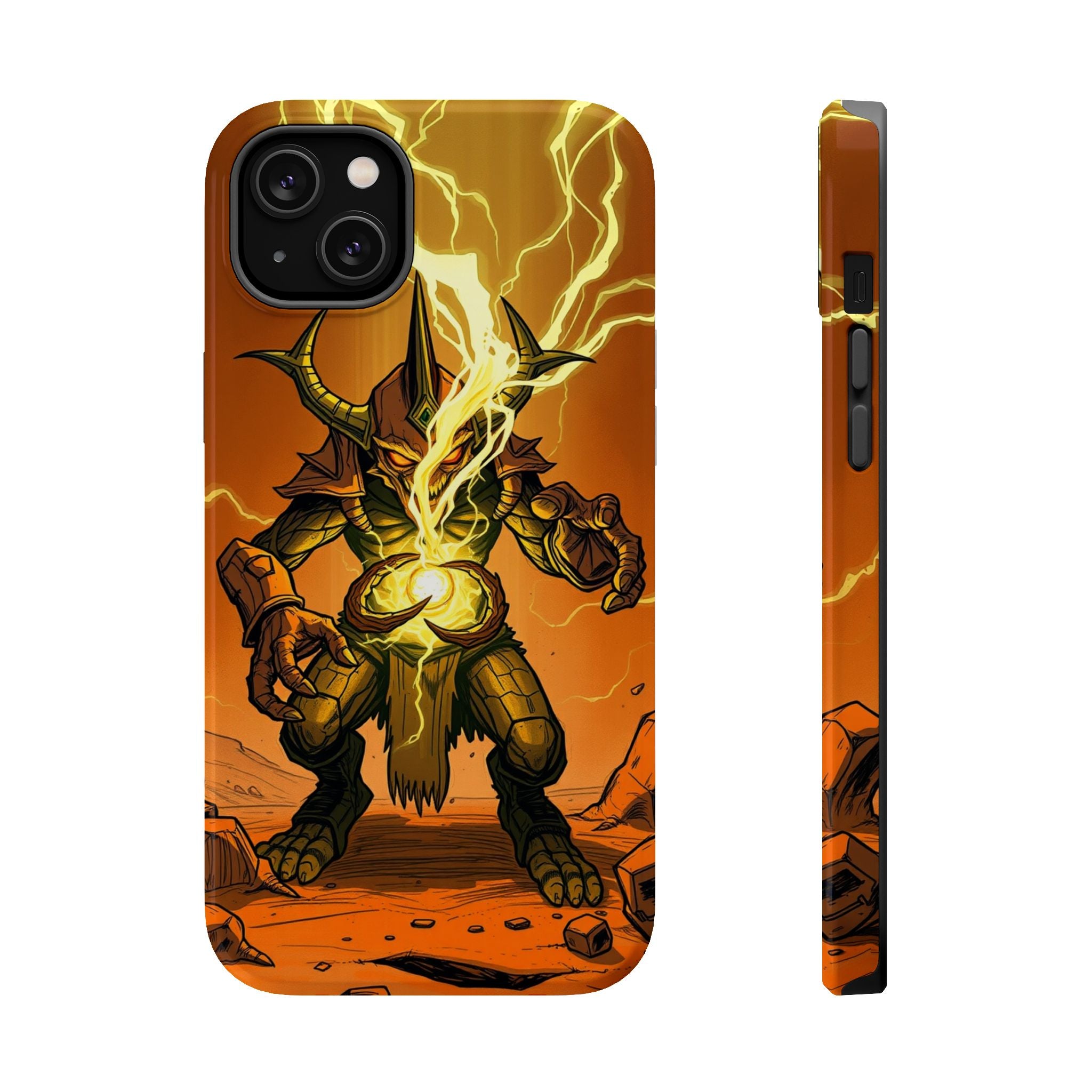 iPhone Burnt Orange And Sand Chaos Goblin Energy Clean Minimal Snap Case · iPhon