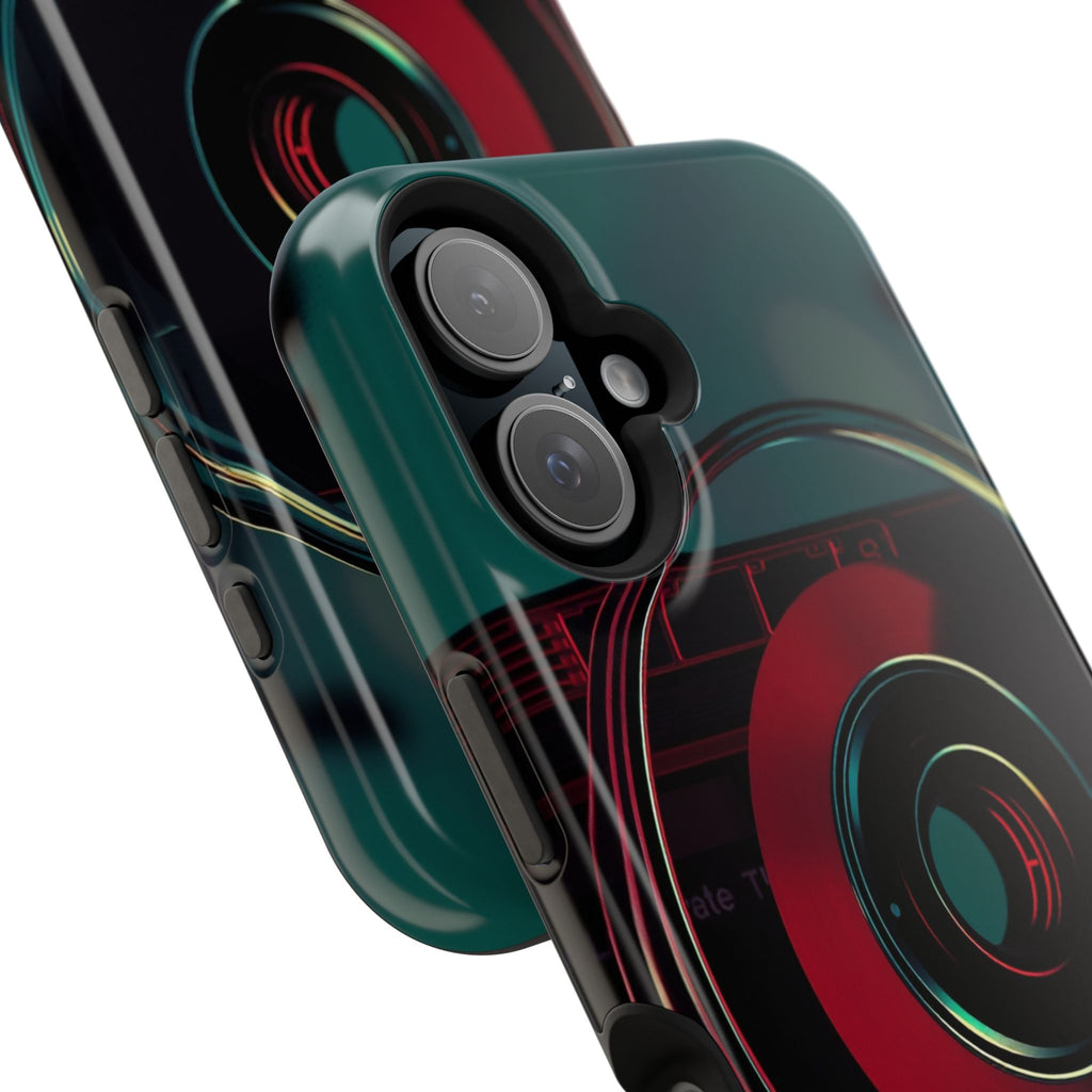 iPhone Vibrant Cassette Tape Rewind Design Slim Everyday Designer Case · iPhone