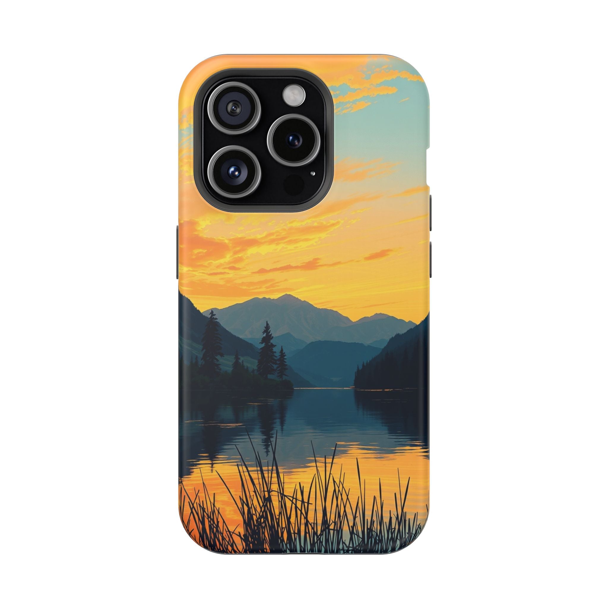 iPhone Lake at Twilight Oil Painting Impressionist iPhone Artistic · iPhone Case