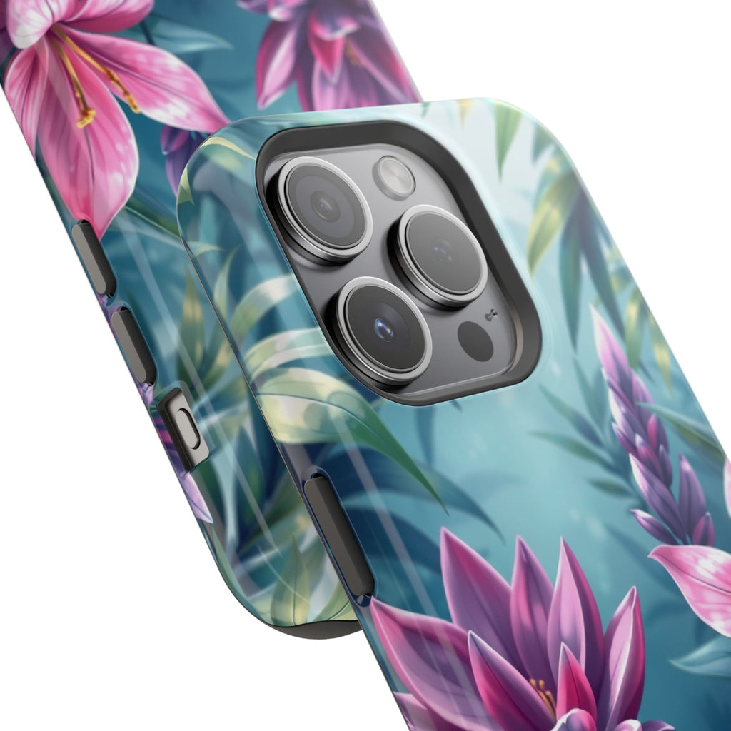 iPhone Indigo And Violet Jungle Floral Slim Everyday Designer Case · iPhone Case