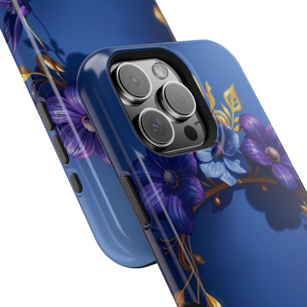 iPhone Vibrant Floral Crown Design 14 Slim Everyday Designer Case · iPhone Case