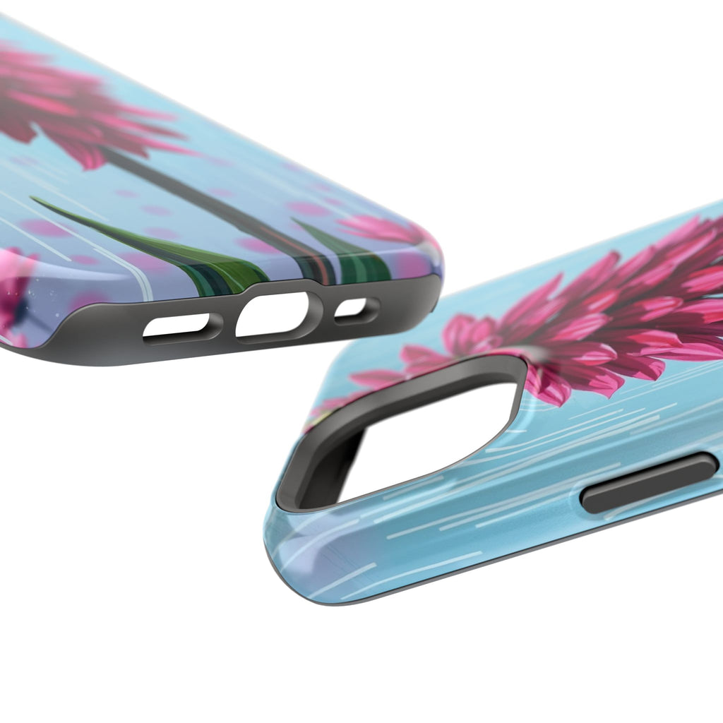 iPhone Cyan And Magenta Spring Shower Bloom Slim iPhone Everyday · iPhone Case
