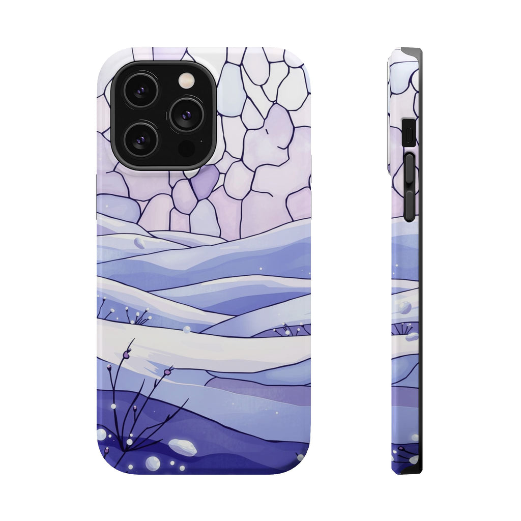 iPhone Snow Field Electric Art 11 Bold Modern Everyday Snap Case · iPhone Case