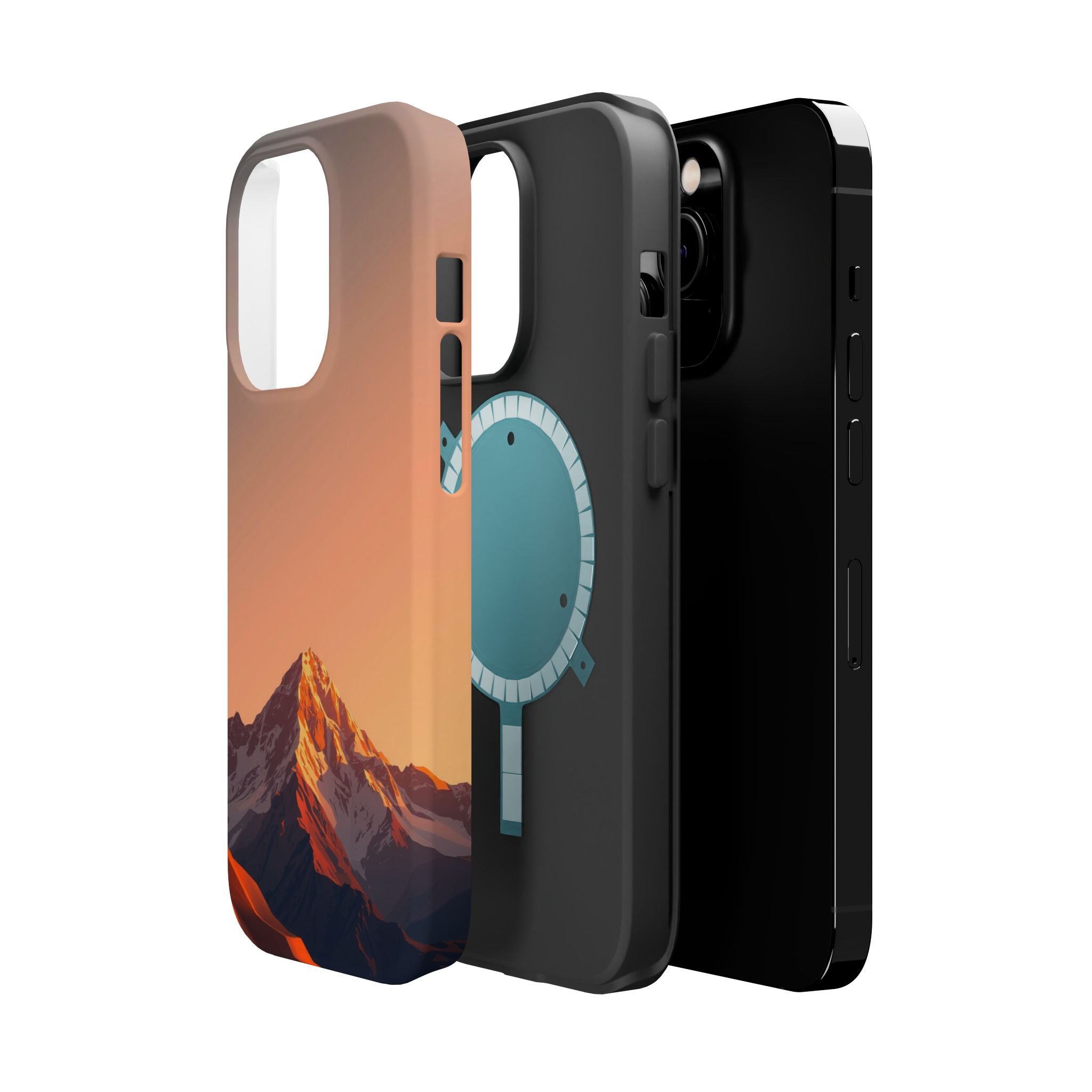 iPhone Mountain at Sunrise Bold Art 10 Slim Everyday Designer Case · iPhone Case