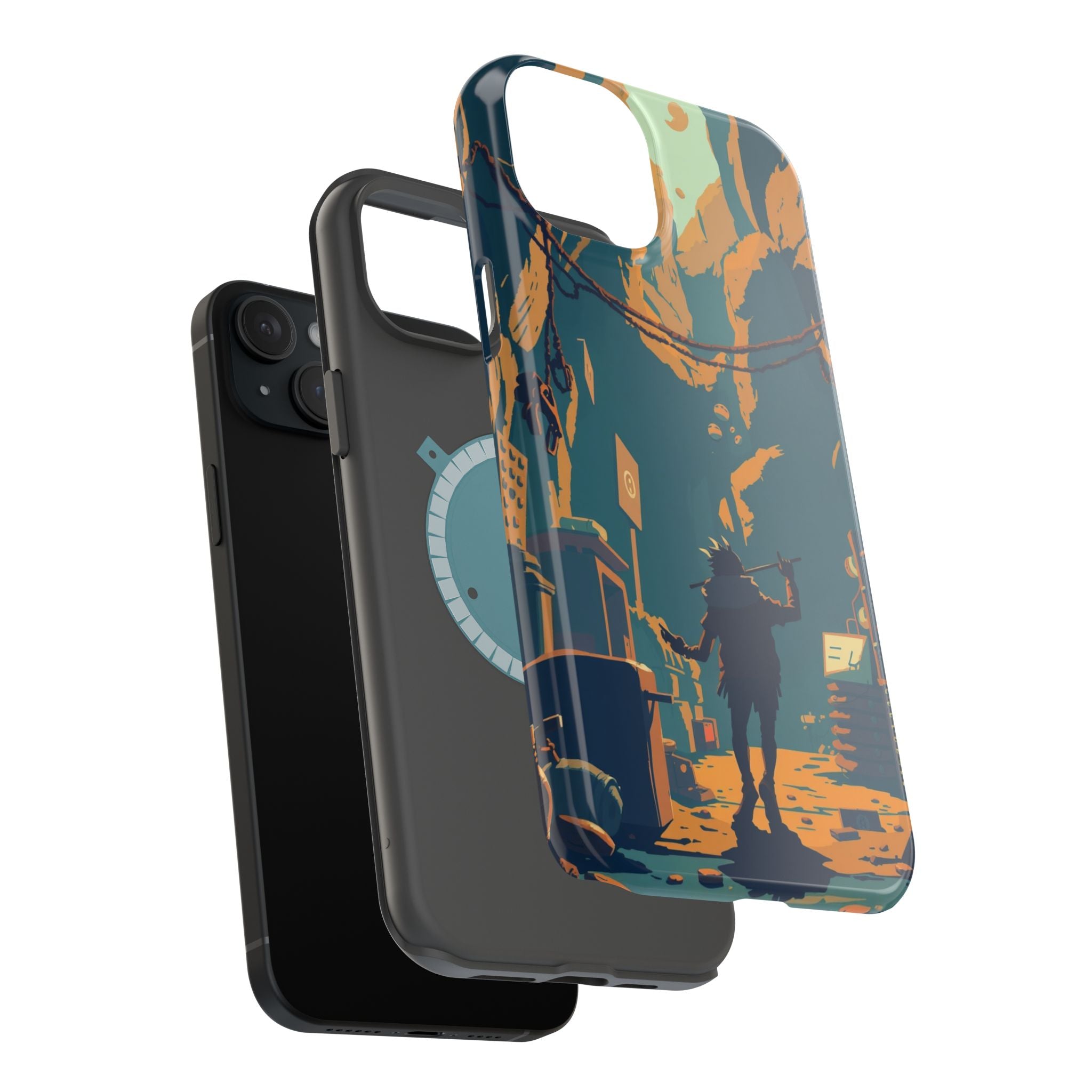iPhone Mustard And Rust Unhinged in a Cute Way Soft Finish Everyday Case · iPhon