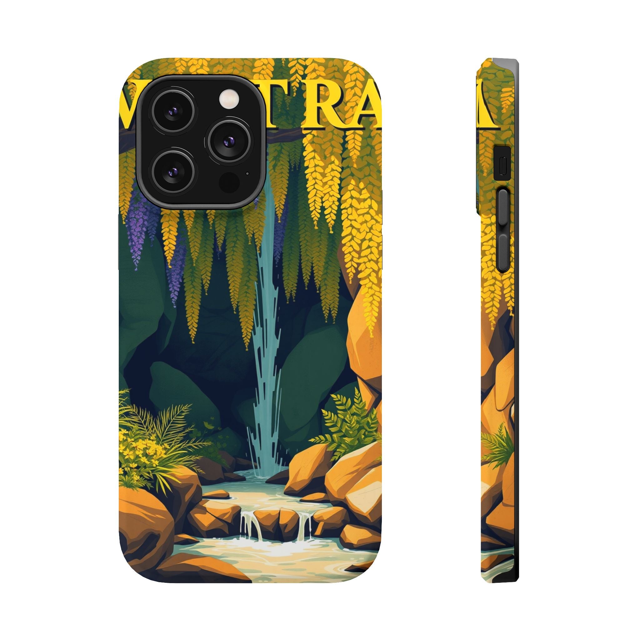 iPhone Wisteria Cascade Vintage Retro Poster Slim iPhone Everyday · iPhone Case
