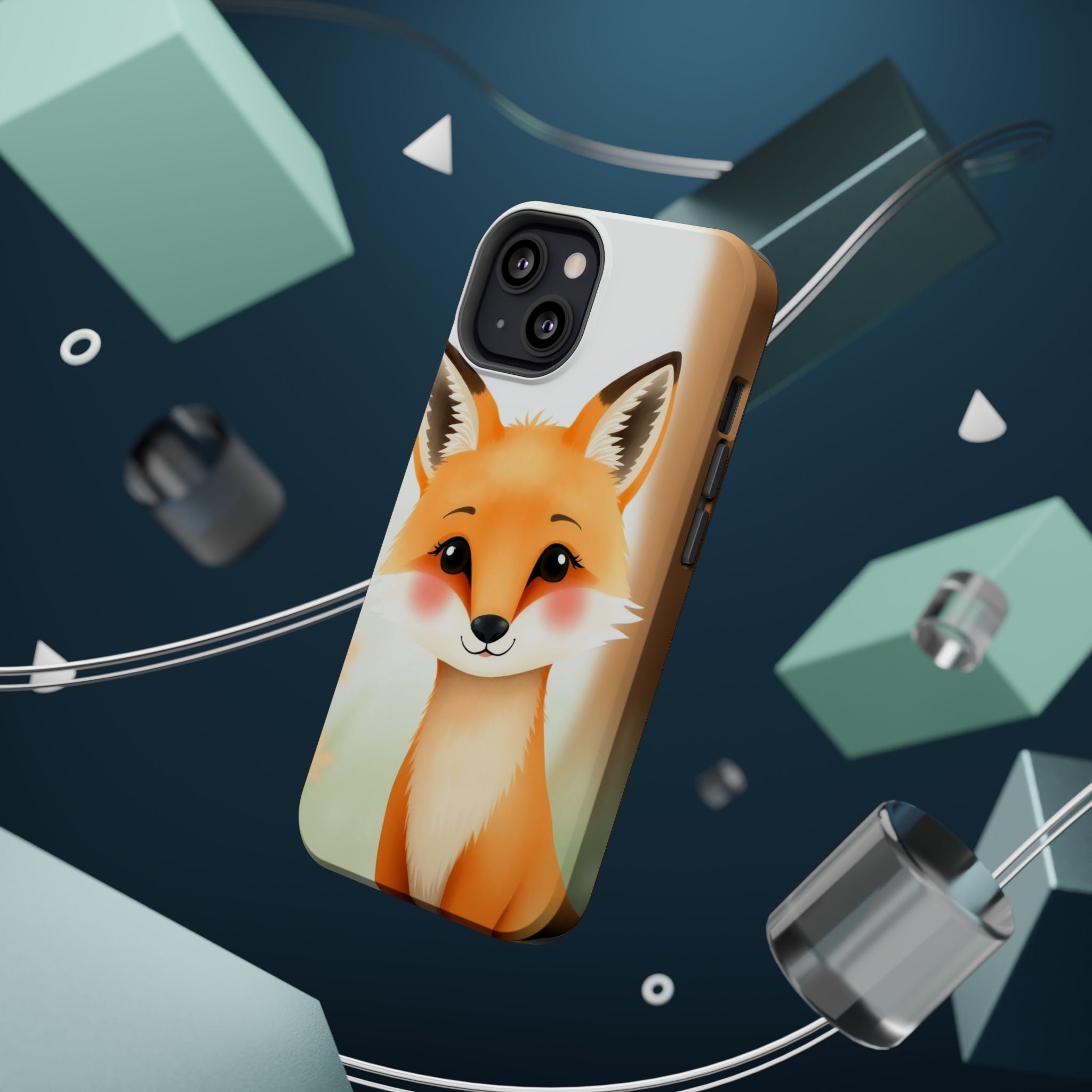 iPhone Watercolor Fox Portrait Kids Fun iPhone Phone Case Gift Slim · iPhone Cas