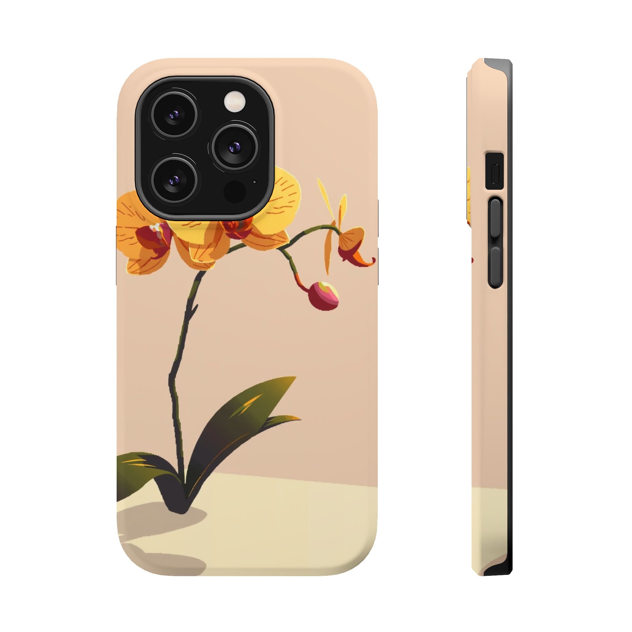 iPhone Orchid Study Pixel Art -Bit Bold Modern Everyday Snap Case · iPhone Case
