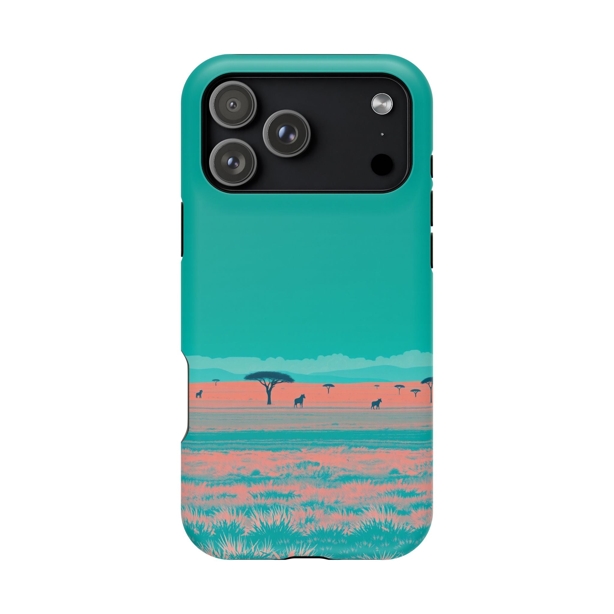 iPhone Savanna Horizon Risograph Print Slim Everyday Designer Case · iPhone Case