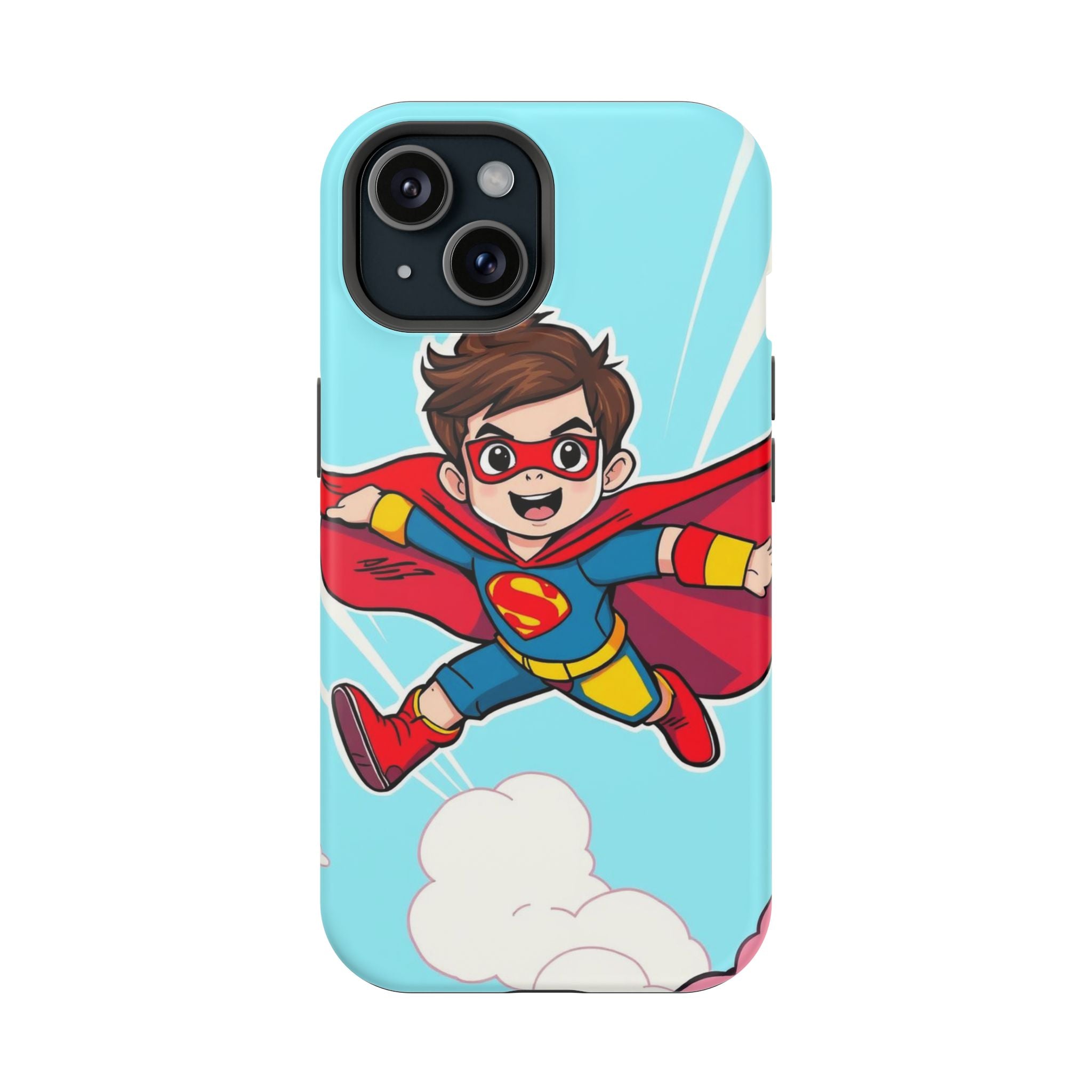 iPhone Kid Superhero Flying Kids Fun iPhone Phone Case Gift Slim · iPhone Case