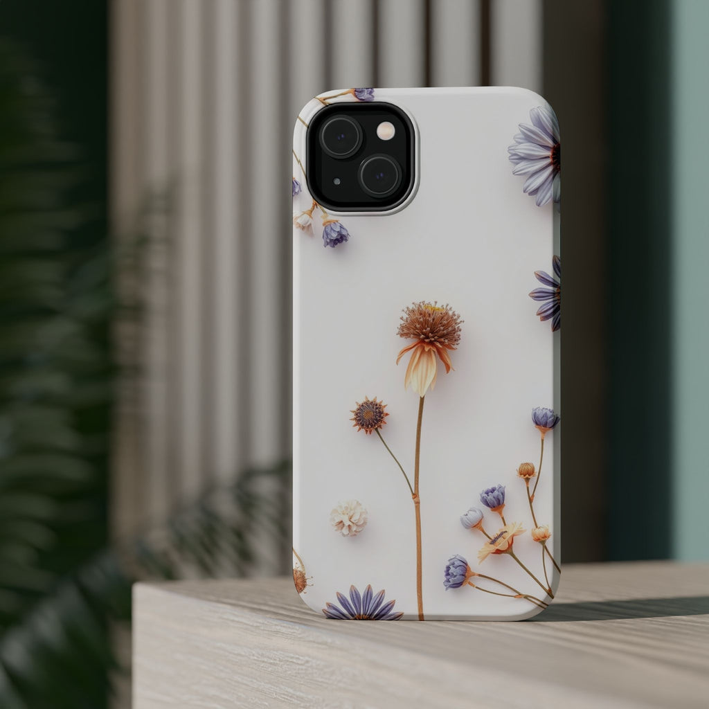 iPhone Dried Flower Flat Lay Bold Art Slim Everyday Designer Case · iPhone Case