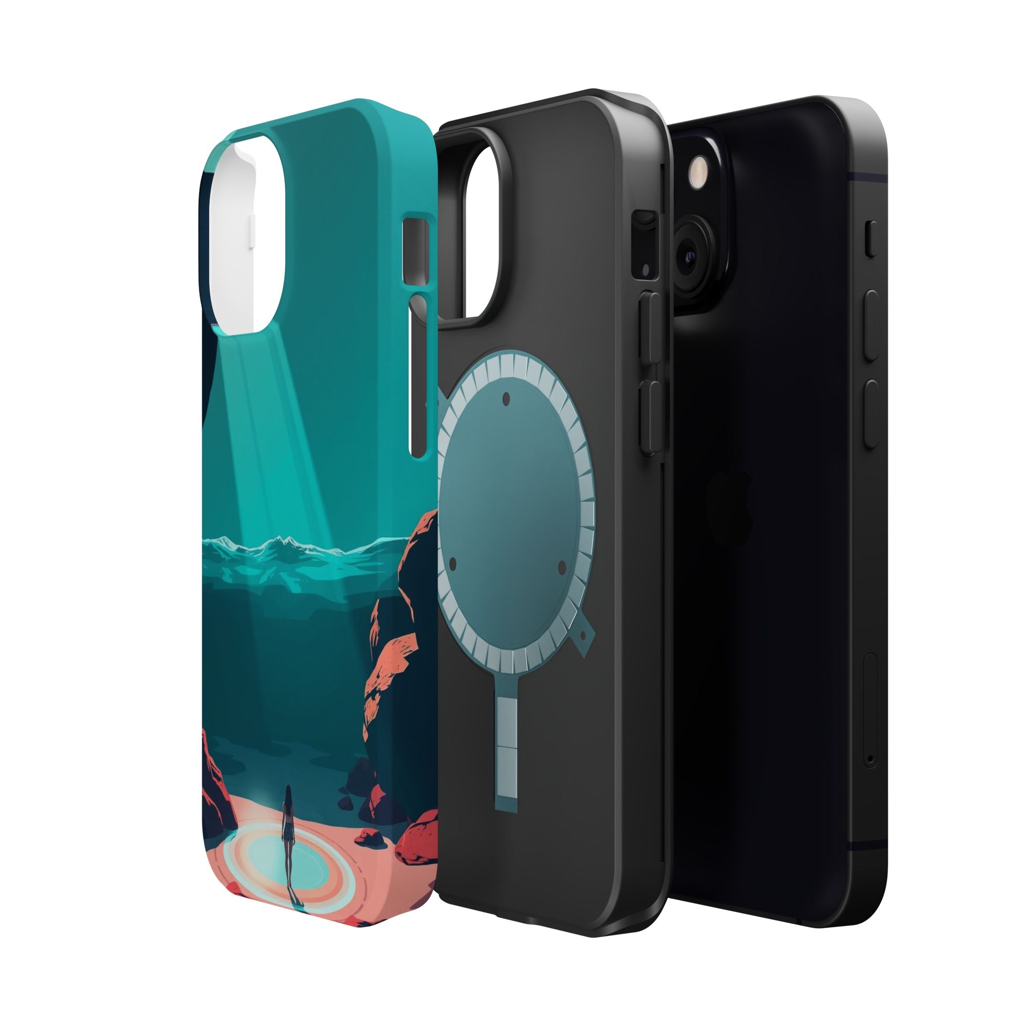 iPhone Earthy Tidal Pool Design 17 Bold Modern Everyday Snap Case · iPhone Case
