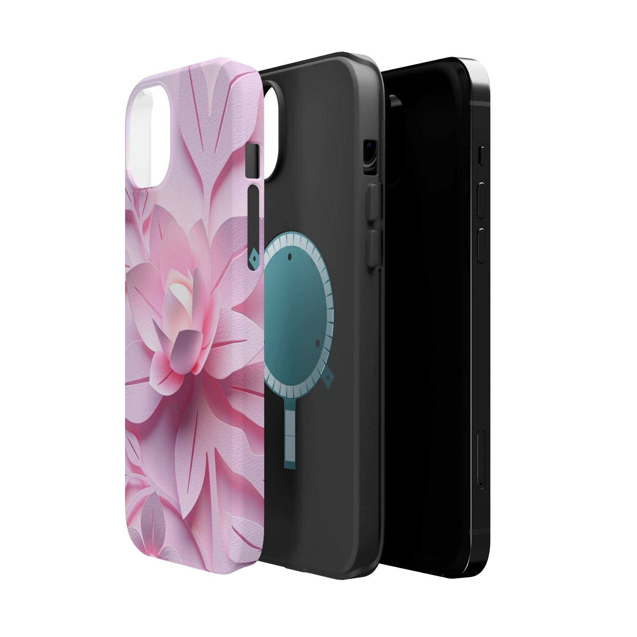 iPhone Floral Geometric Paper Cut Art Slim Everyday Designer Case · iPhone Case