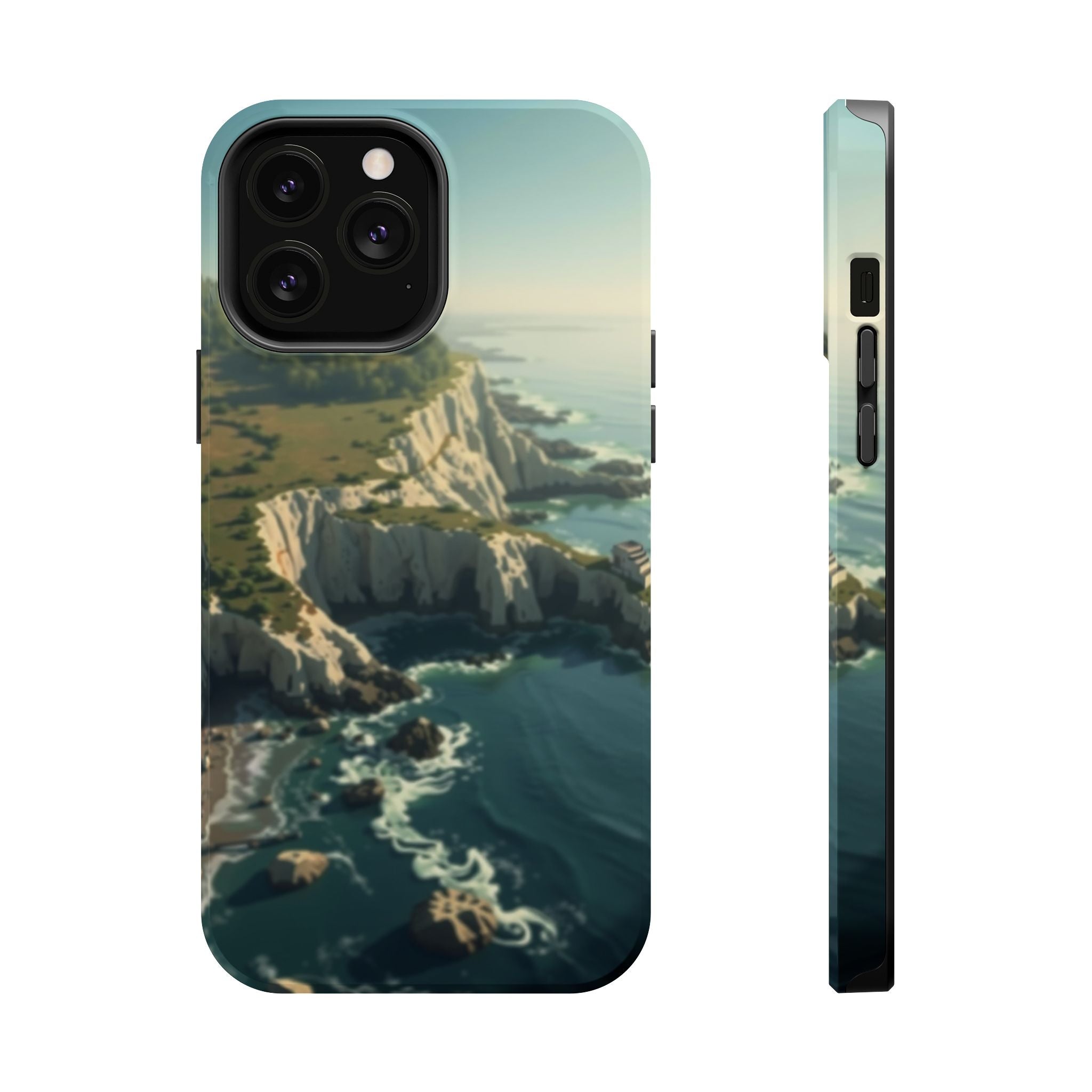 iPhone Shoreline Aerial Mystic Art Bold Modern Everyday Snap Case · iPhone Case