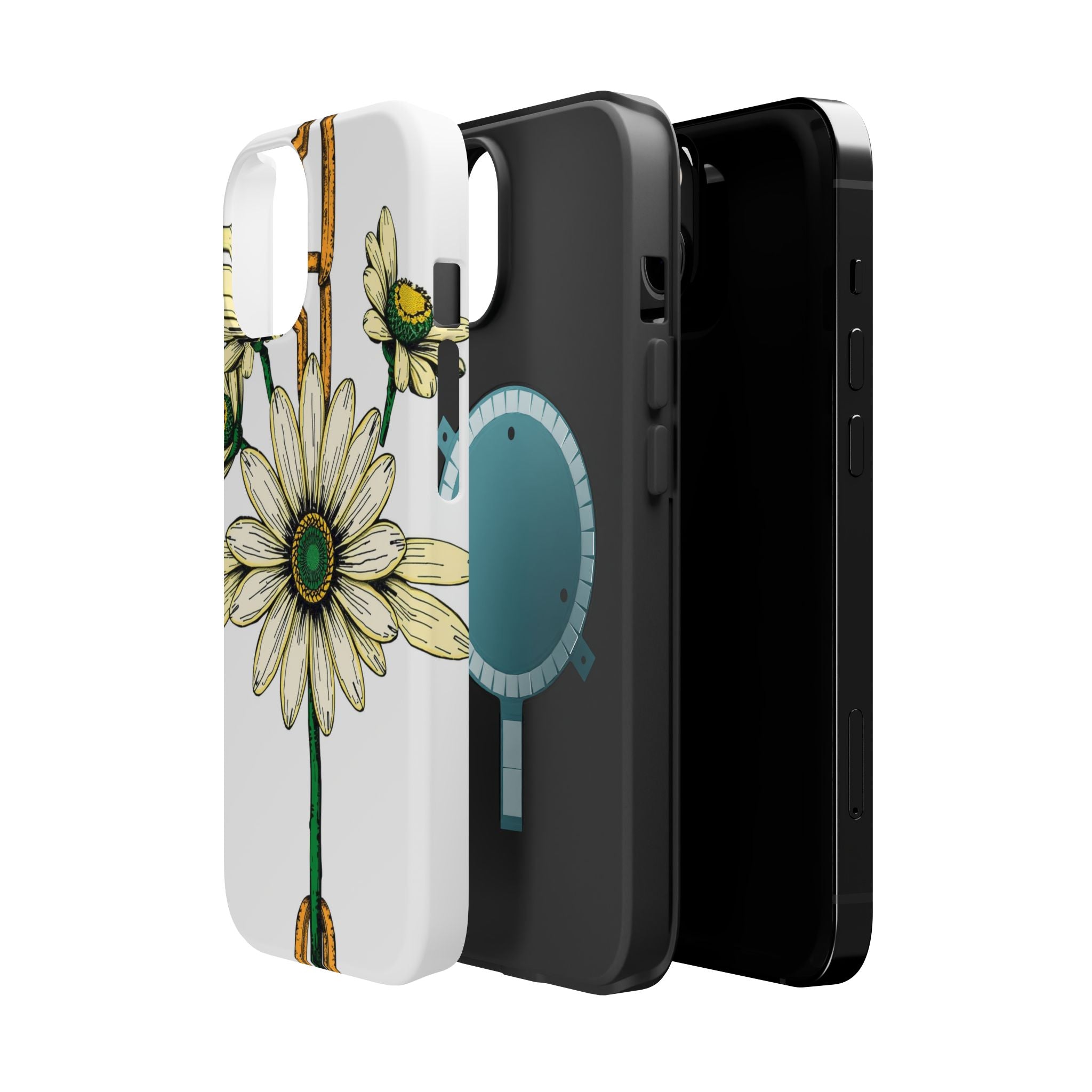 iPhone Daisy Chain Dark Gothic Ink Bold Modern Everyday Snap Case · iPhone Case