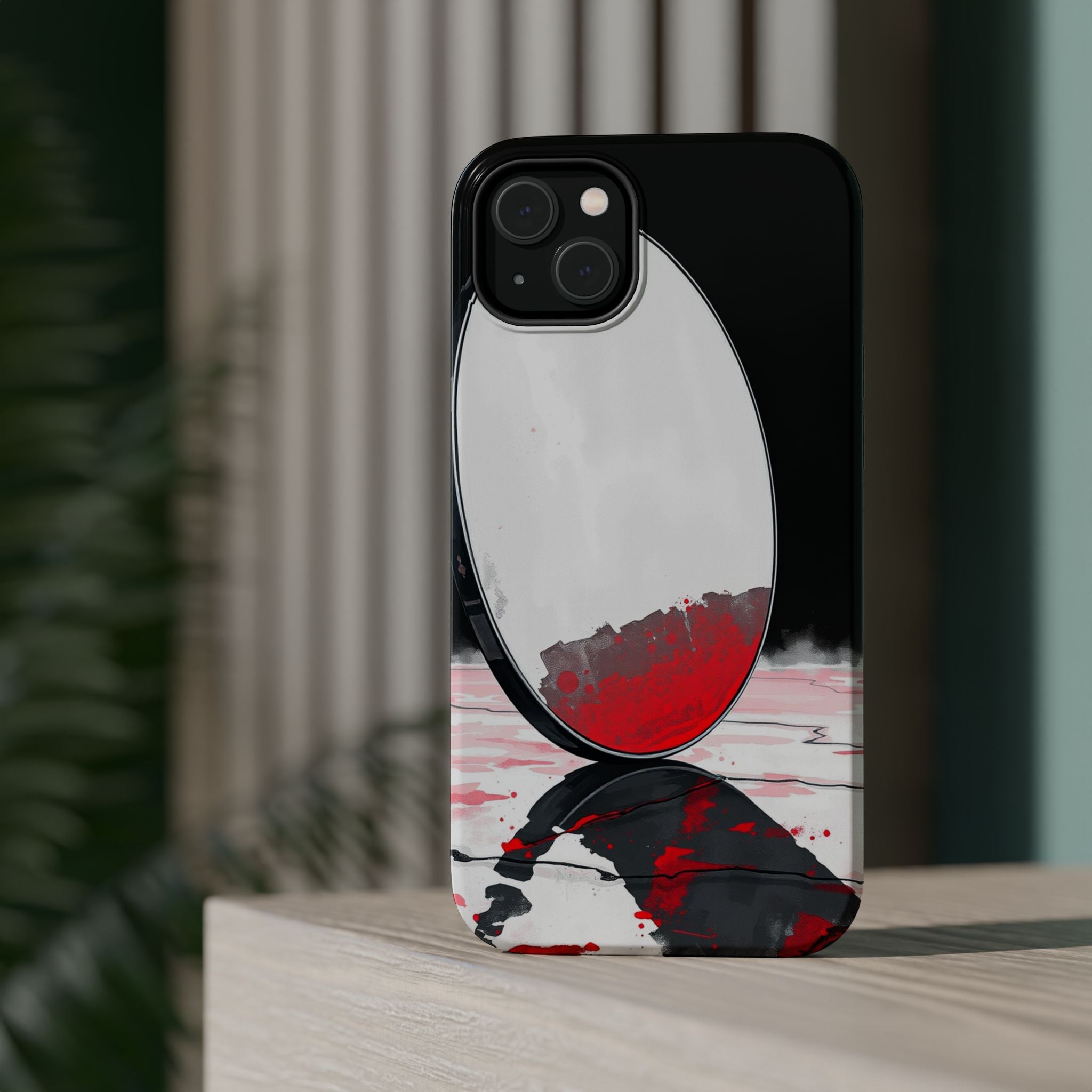 iPhone Earthy Salt Flat Mirror Design Slim Everyday Designer Case · iPhone Case