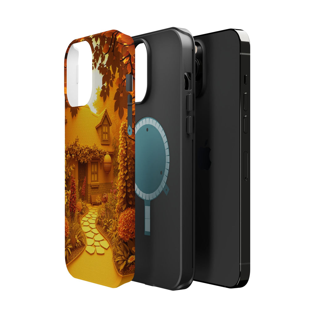 iPhone Vibrant Cottage Garden Design Slim Everyday Designer Case · iPhone Case