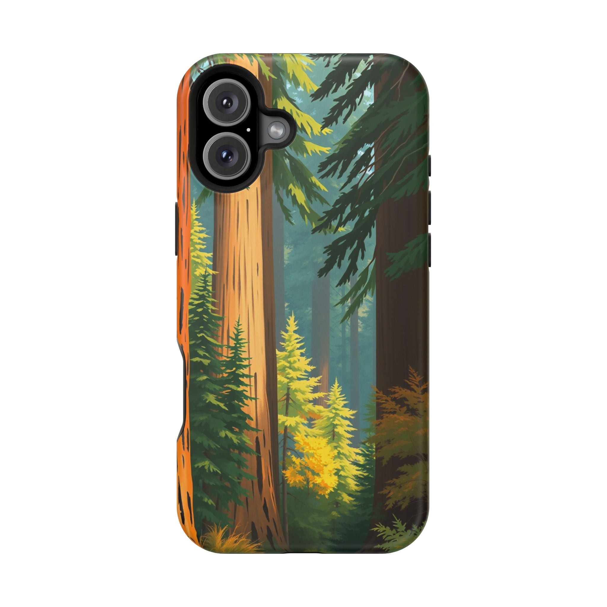 iPhone Redwood Forest Oil Painting Impressionist Clean iPhone Minimal · iPhone C