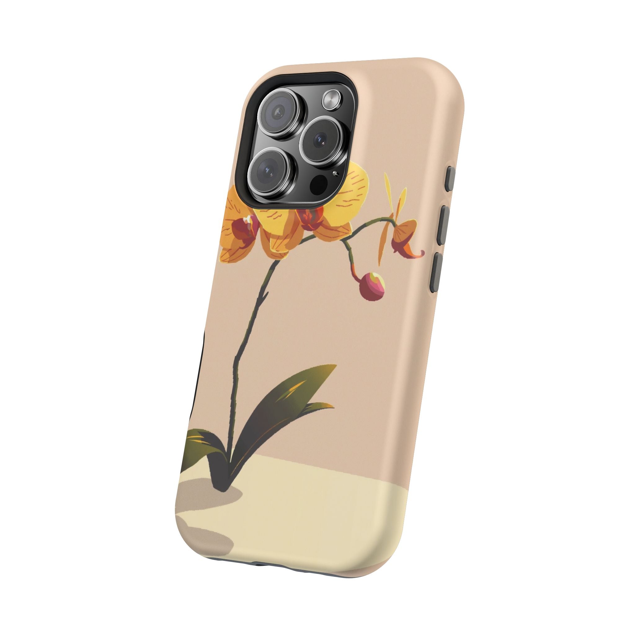 iPhone Orchid Study Pixel Art -Bit Bold Modern Everyday Snap Case · iPhone Case