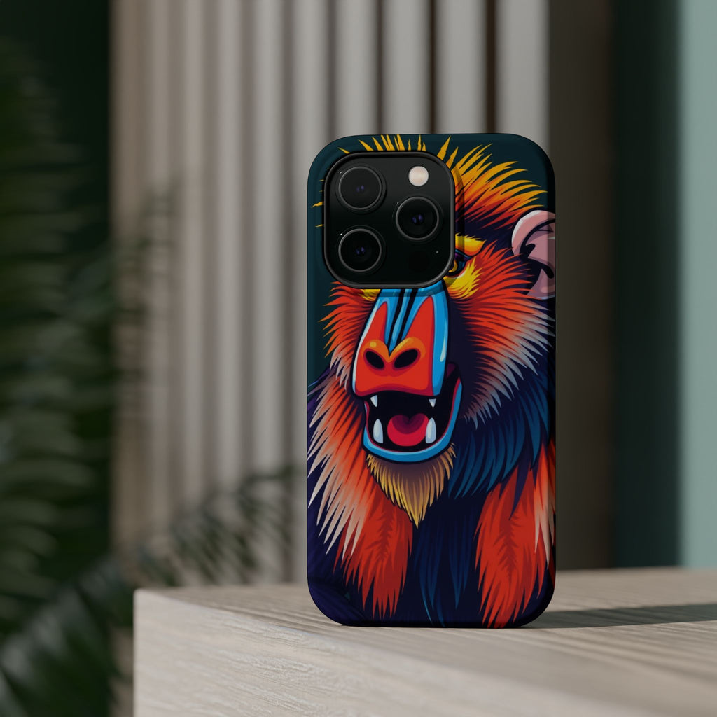 iPhone Mandrill Colorful Face Kids Fun iPhone Phone Case Gift Slim · iPhone Case