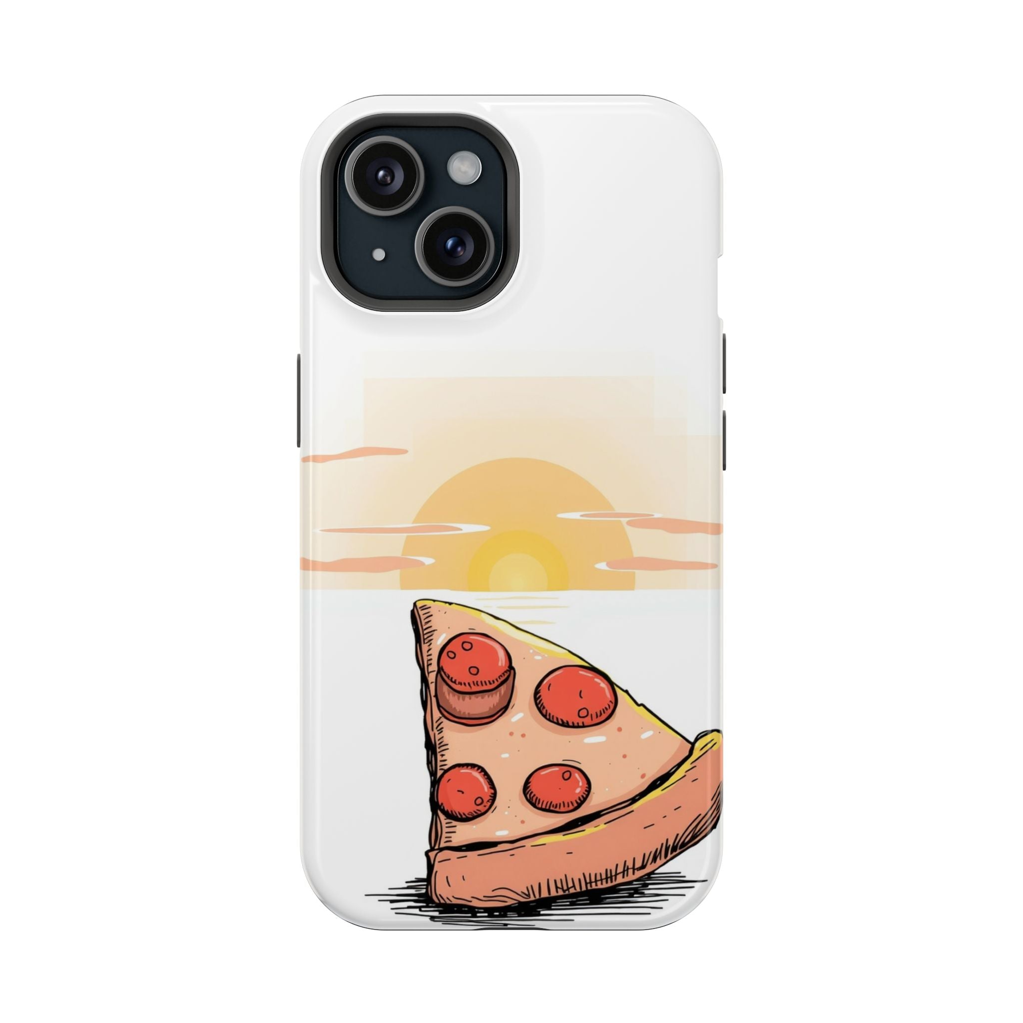 iPhone Earthy Pizza Slice Sunset Design Slim Everyday Designer Case · iPhone Cas