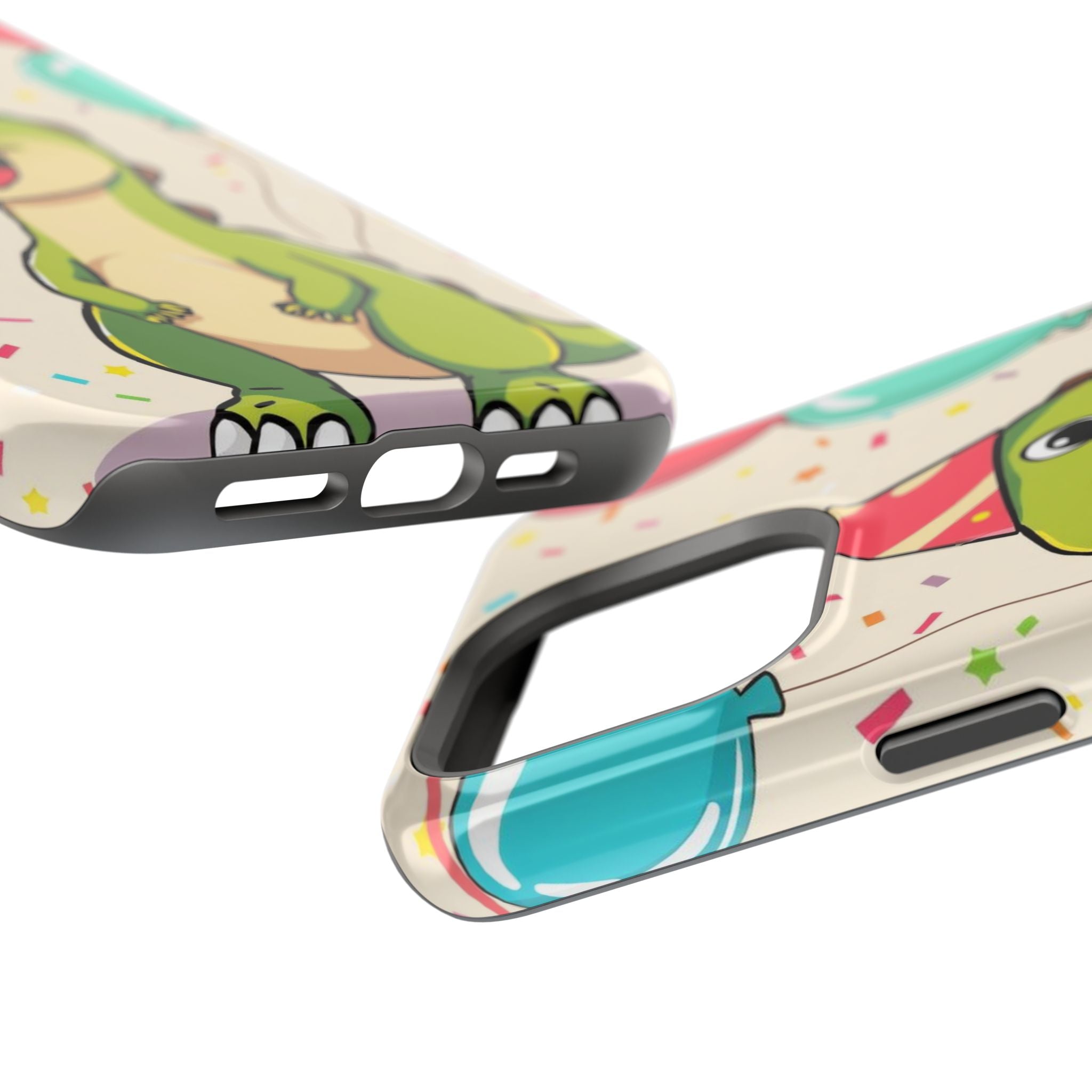 iPhone Dino with Party Hat Kids Fun Phone Case Gift Slim Snap Case · iPhone Case