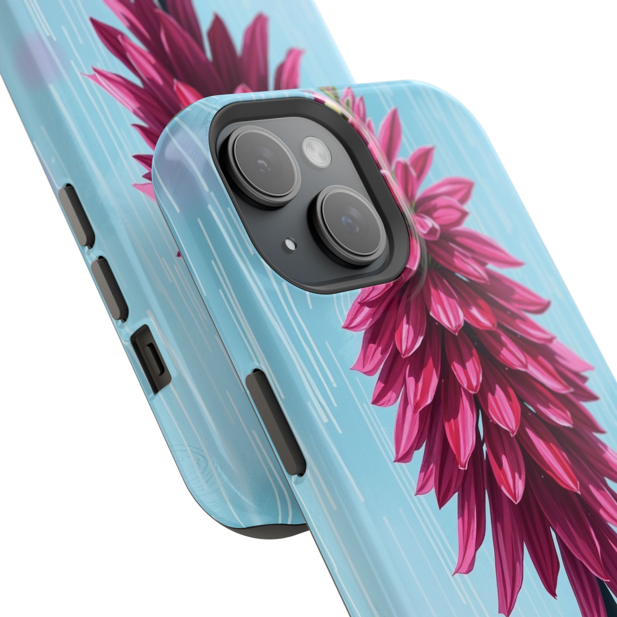 iPhone Cyan And Magenta Spring Shower Bloom Slim iPhone Everyday · iPhone Case