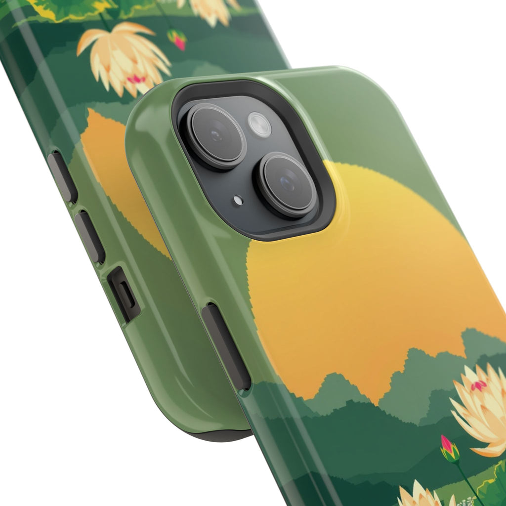 iPhone Lotus Pond Enchanted Art Slim Everyday Designer Case · iPhone Case