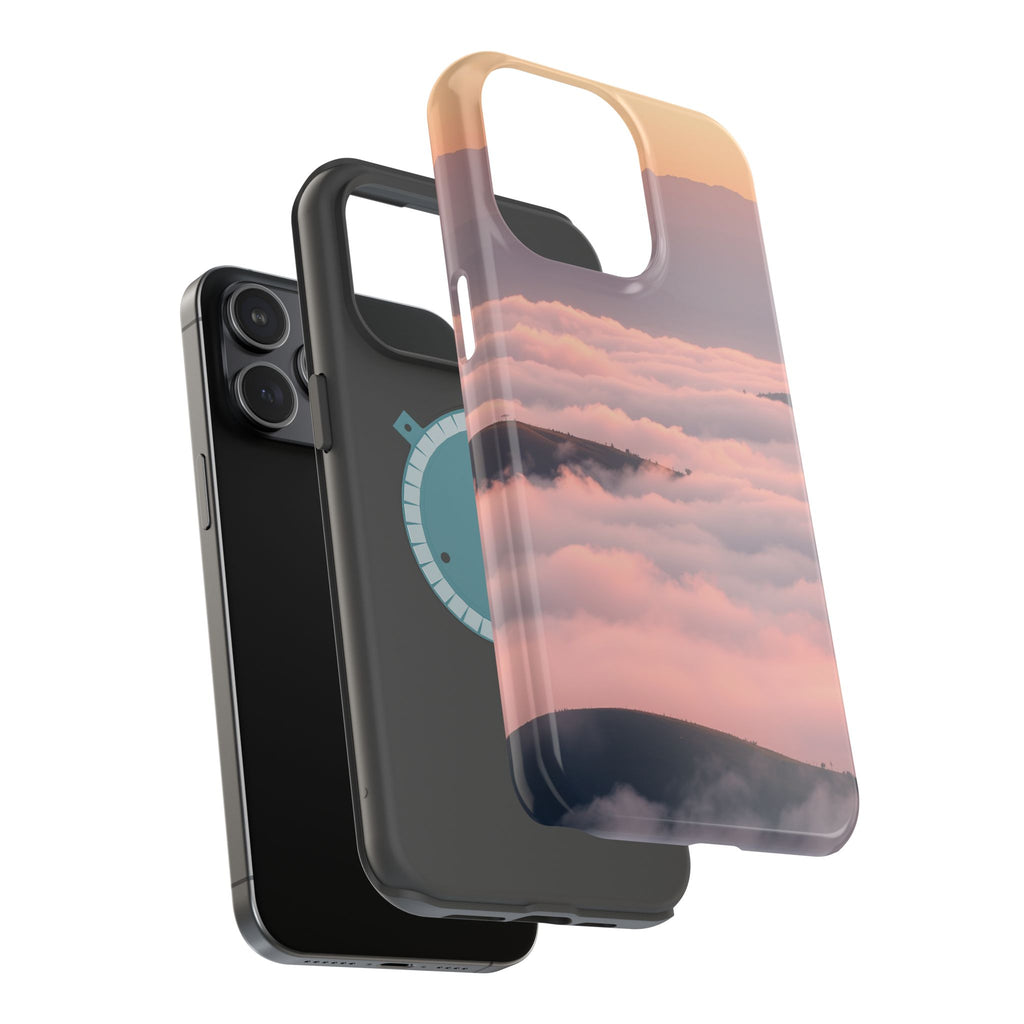 iPhone Fog Rolling Over Hills Grunge Distressed Soft iPhone Finish · iPhone Case
