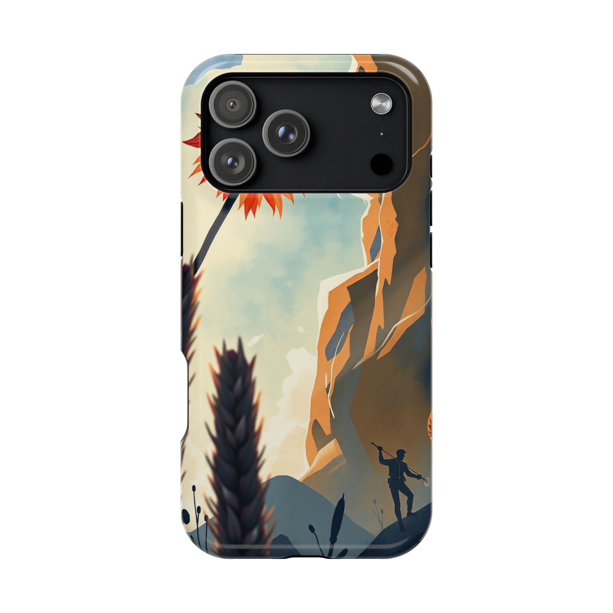 iPhone Bud Burst Vibrant Watercolor Artistic Everyday Cas Slim Snap Case · iPhon