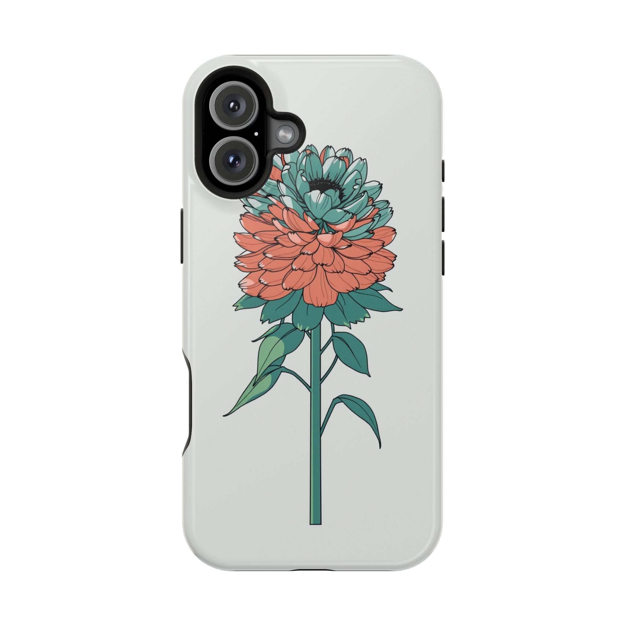 iPhone Serene Ranunculus Stack Design Slim Everyday Designer Case · iPhone Case