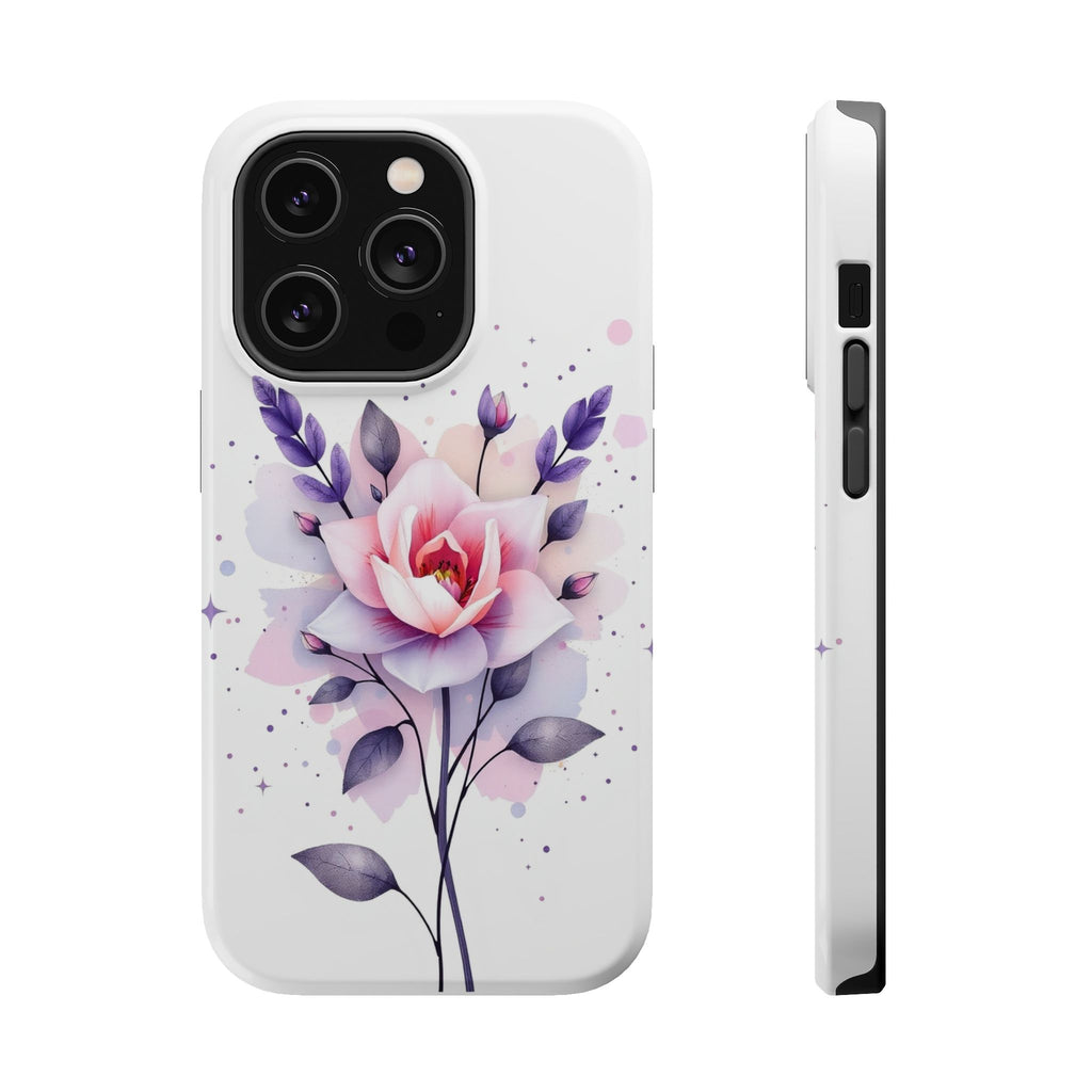 iPhone Lavender And Pearl Floral Watercolor Splash iPhone Artistic · iPhone Case
