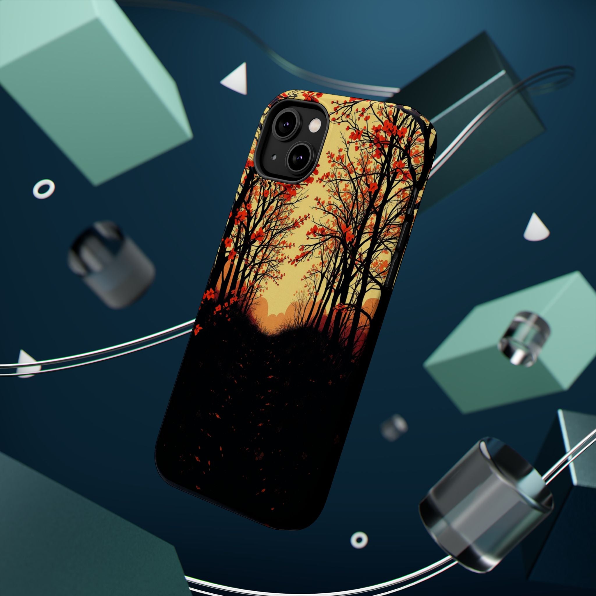 iPhone Dreamy Blossom Trail Design Bold Modern Everyday Snap Case · iPhone Case