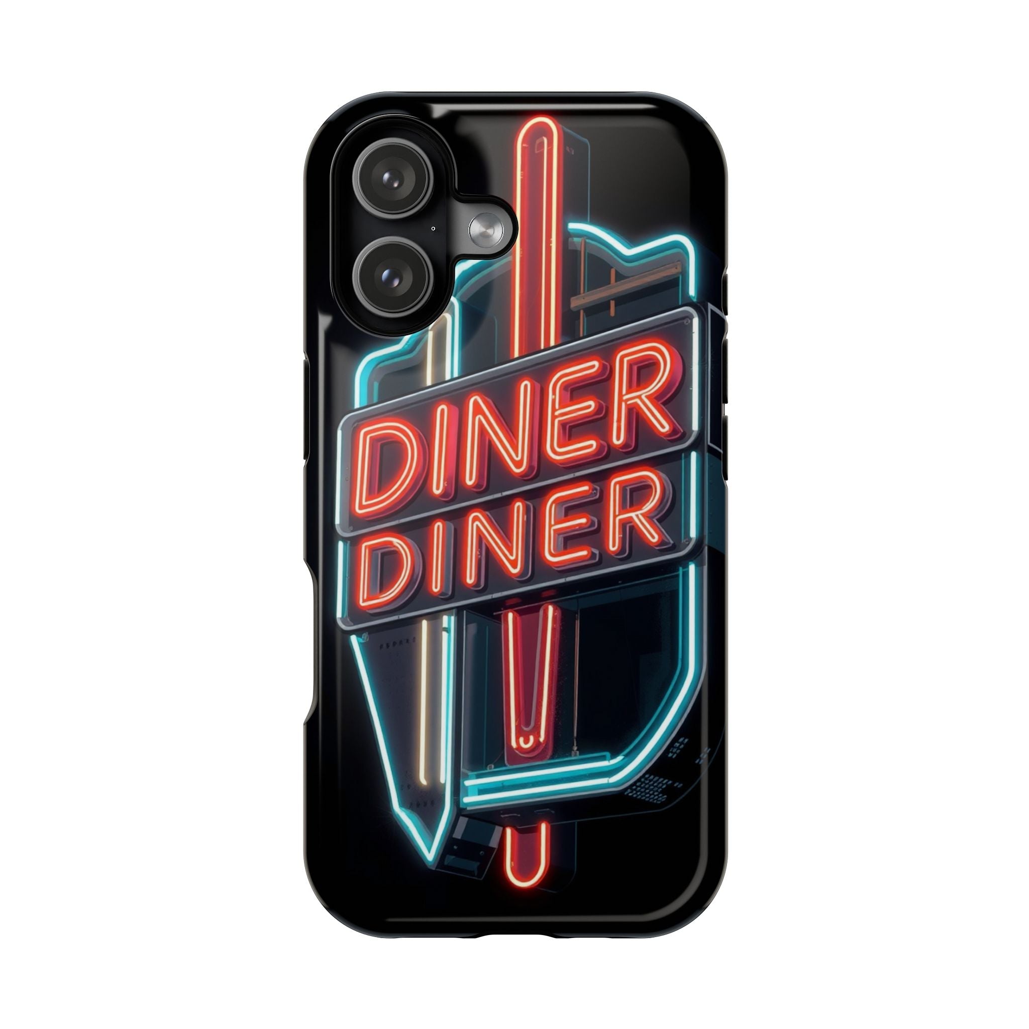 iPhone Neon Diner Sign Electric Art Slim Everyday Designer Case · iPhone Case