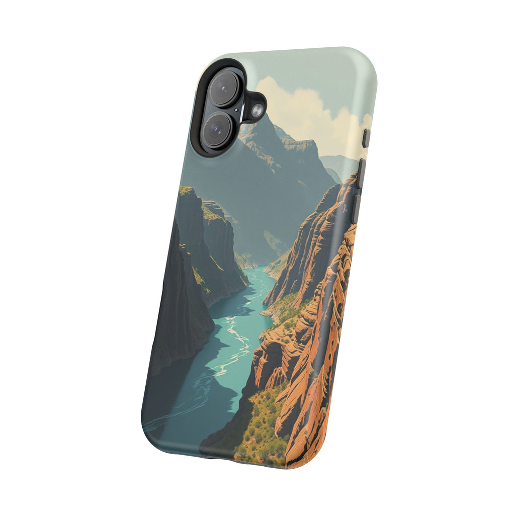 iPhone Charcoal And Copper River Canyon Slim Everyday iPhone 19 · iPhone Case