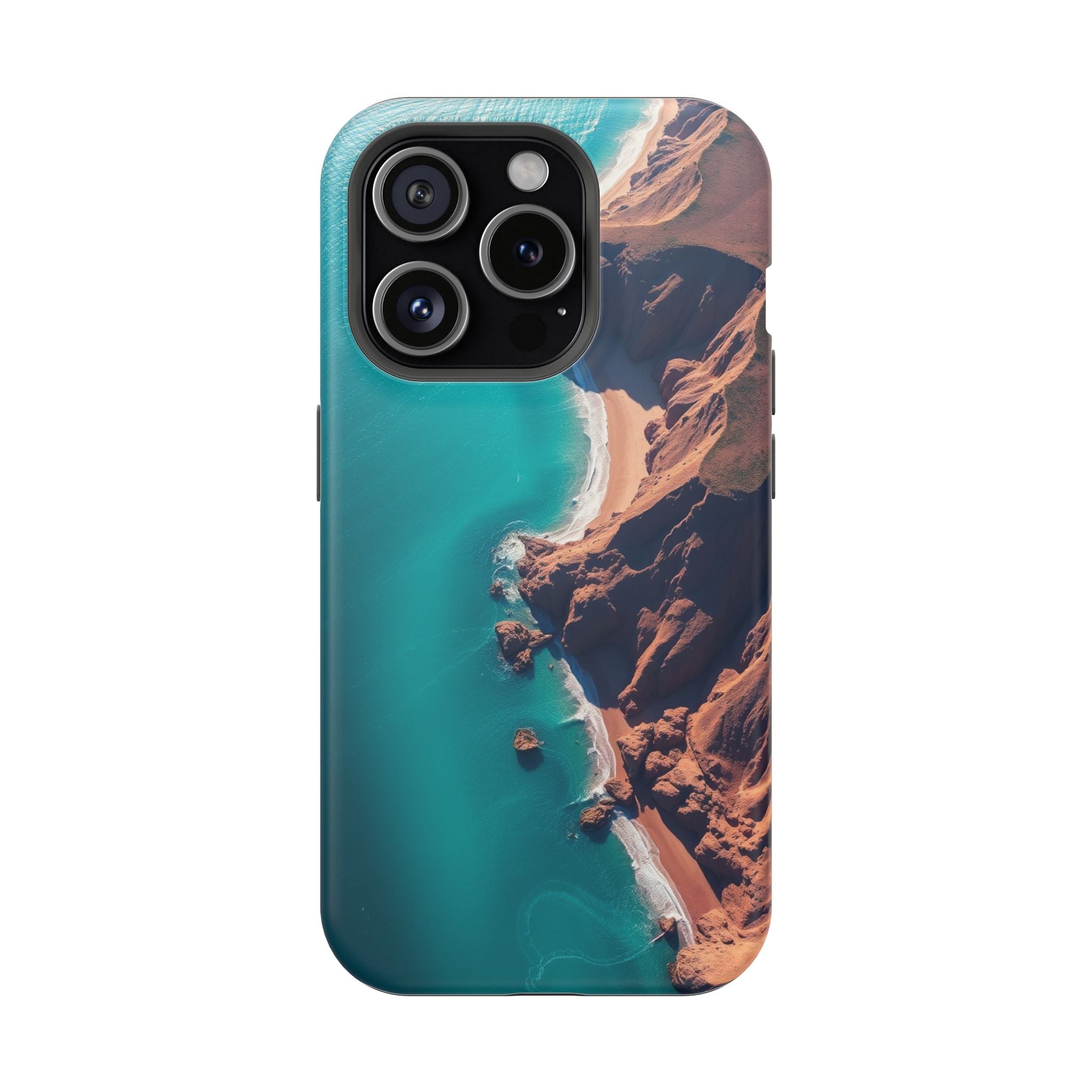 iPhone Shoreline Aerial Abstract Geometric Slim iPhone Everyday · iPhone Case