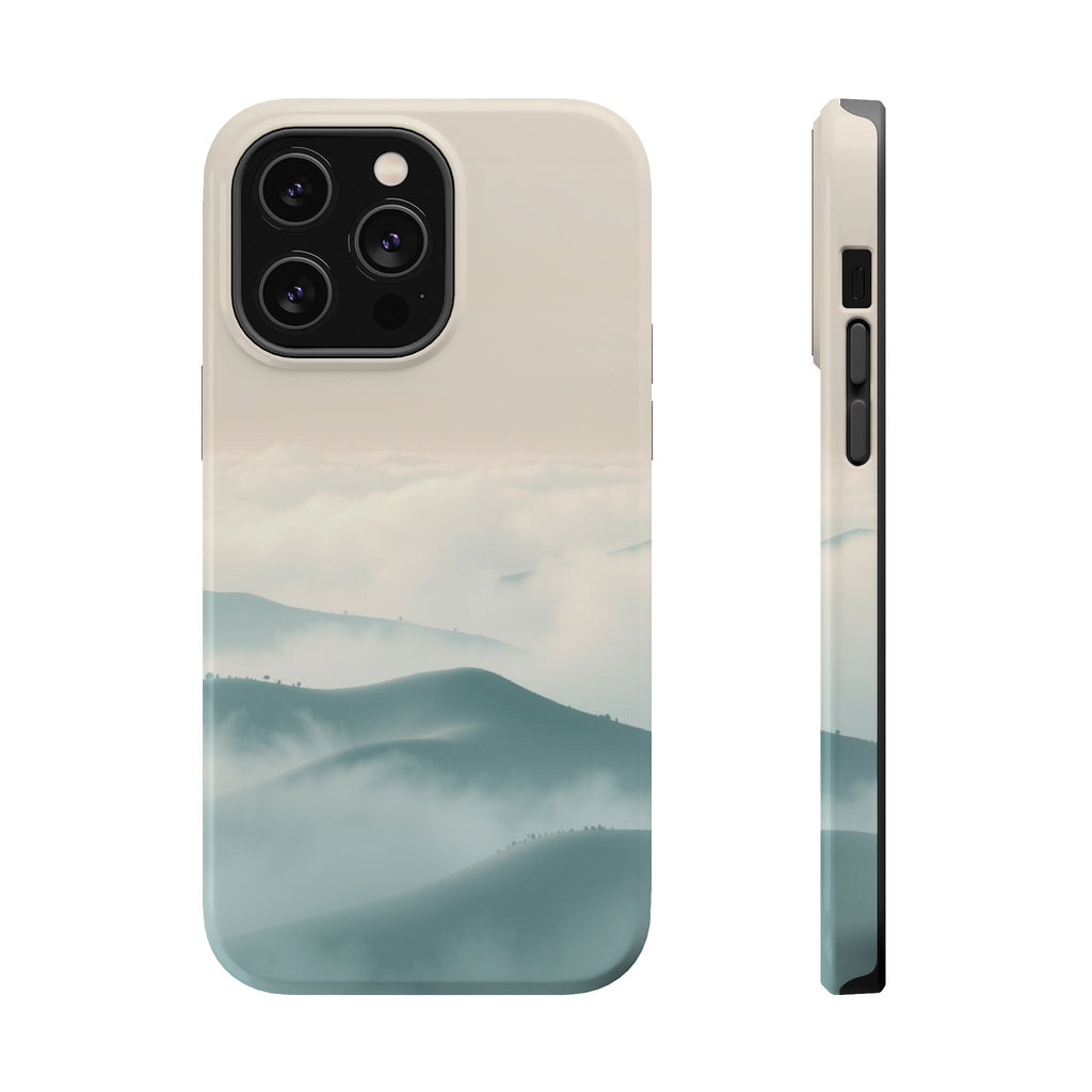 iPhone Fog Rolling Over Hills Abstract Geometric Clean iPhone Minimal · iPhone C