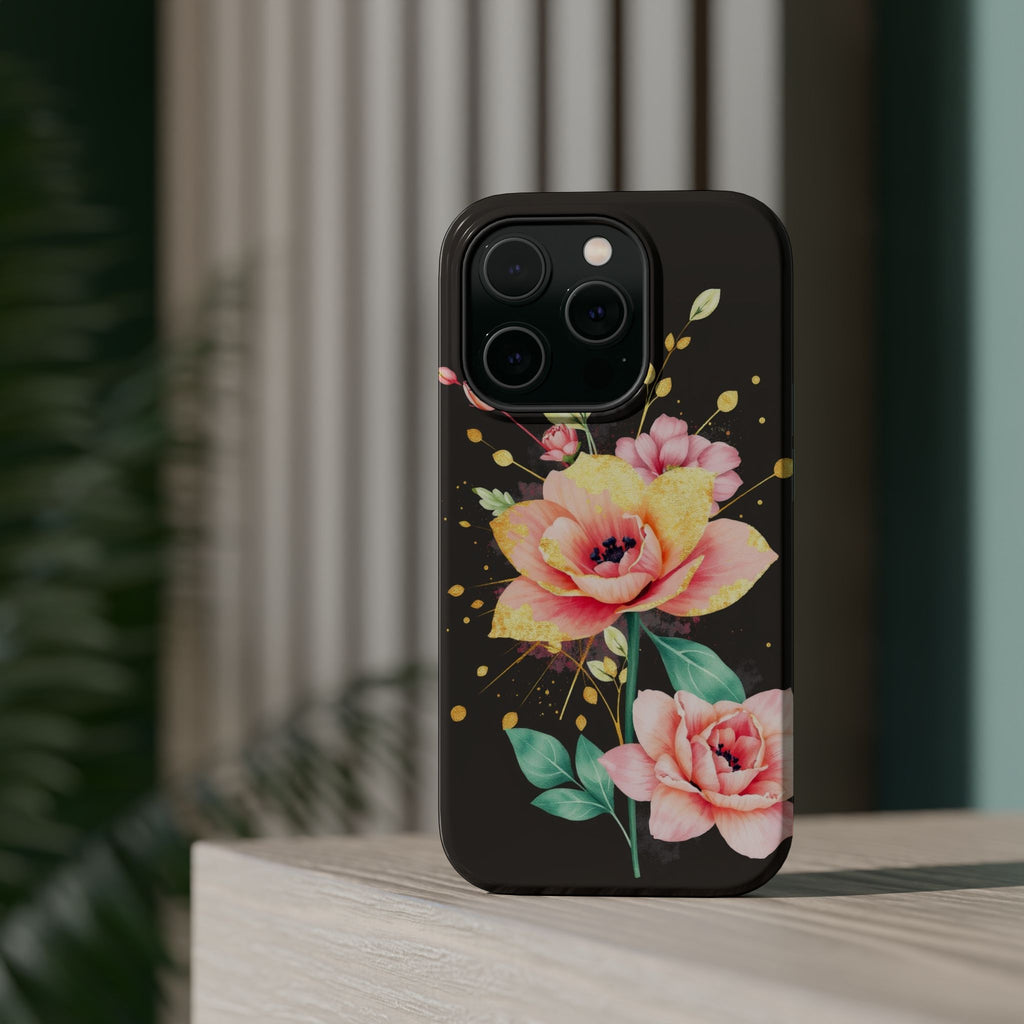 iPhone Earthy Floral Watercolor Splash Design Clean iPhone 14 Minimal · iPhone C