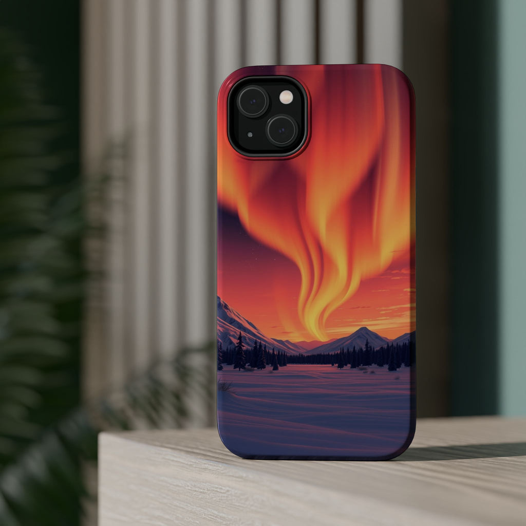 iPhone Sunset Amber And Peach Northern Lights Slim iPhone Everyday · iPhone Case
