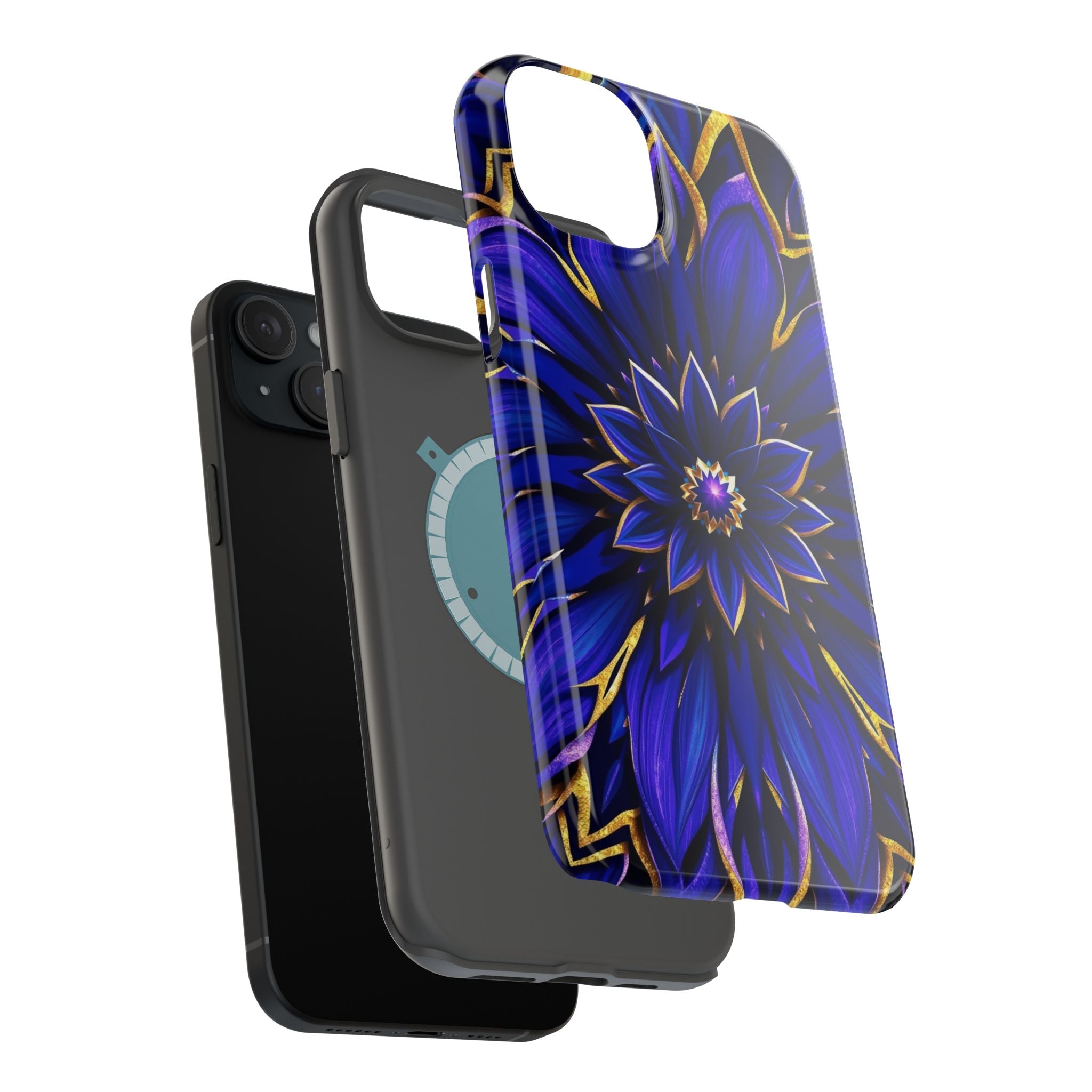 iPhone Floral Mandala Electric Art 14 Slim Everyday Designer Case · iPhone Case