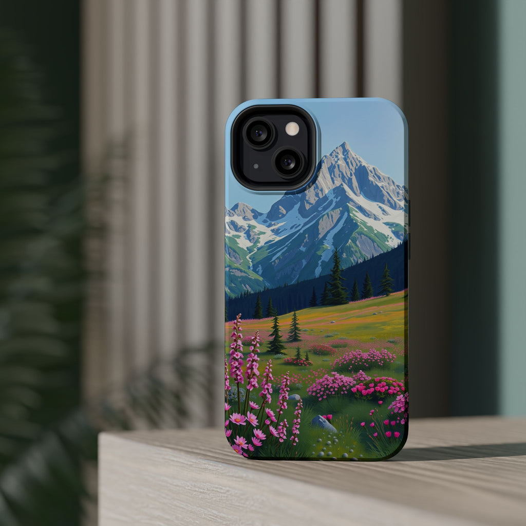 iPhone Earthy Alpine Meadow Design Bold Modern Everyday Snap Case · iPhone Case
