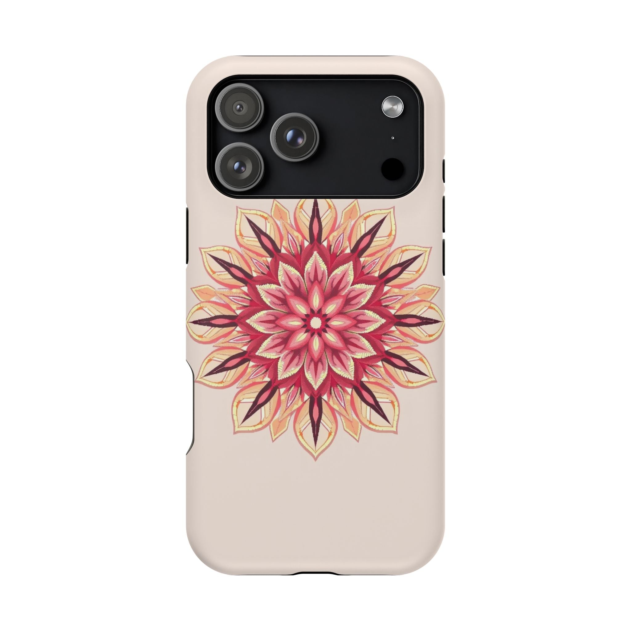 iPhone Floral Mandala Pixel Art -Bit Slim Everyday Designer Case · iPhone Case