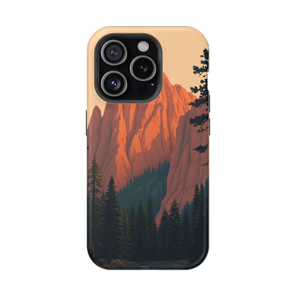 iPhone Serene Pine Ridge Design 18 Bold Modern Everyday Snap Case · iPhone Case