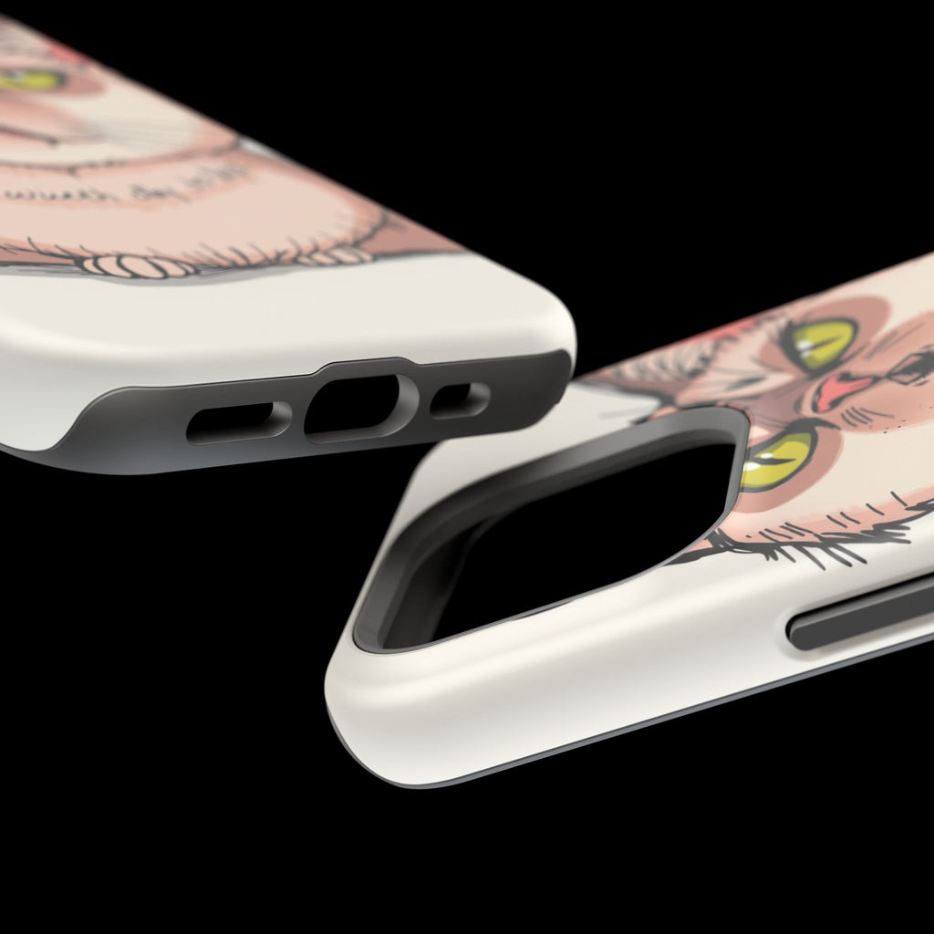 iPhone Sarcastic Cat Verdict Hand-Drawn Sketch Soft Finish Everyday Case · iPhon